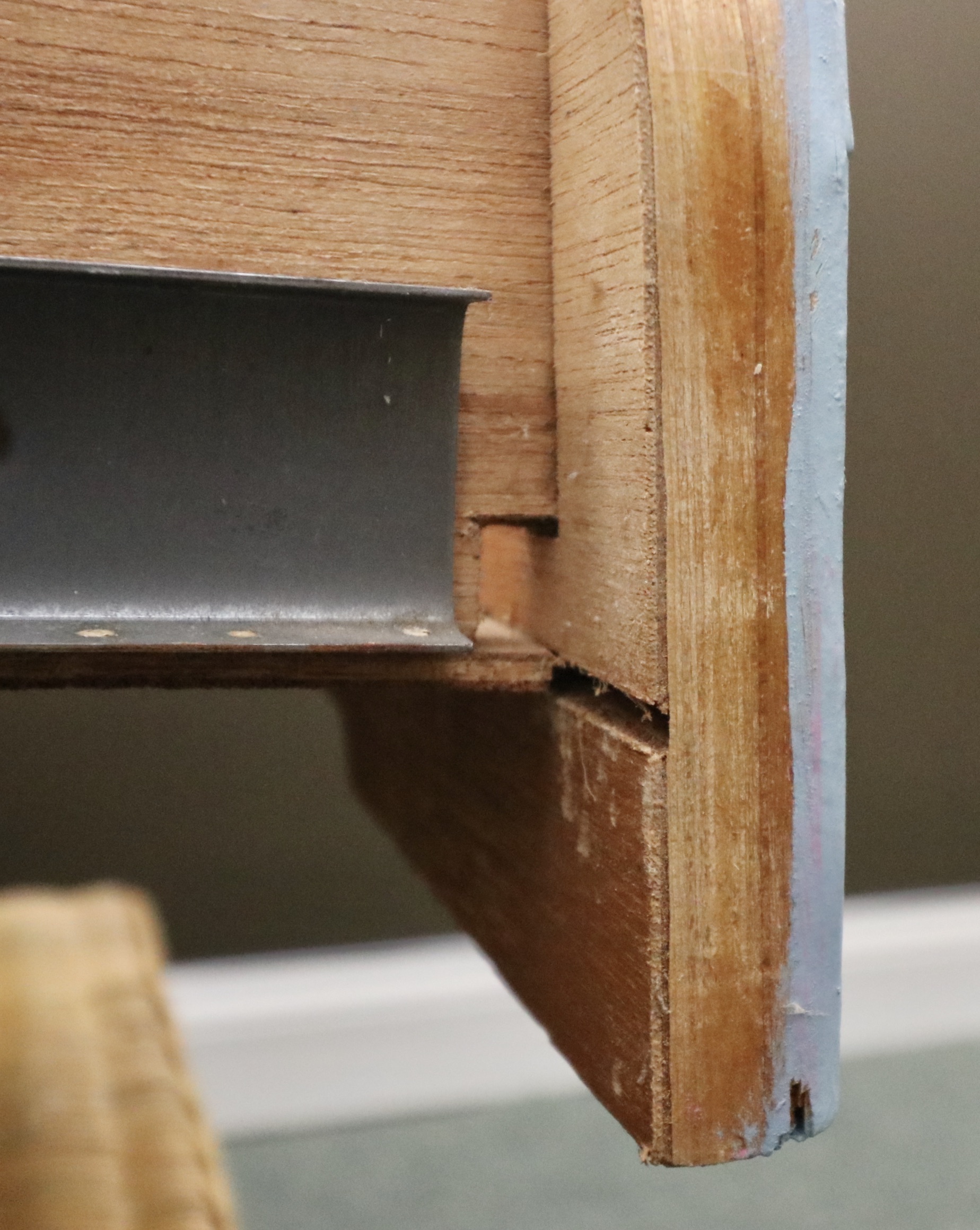 Natural and Accent-Painted Wicker Vanity Table and Stool
