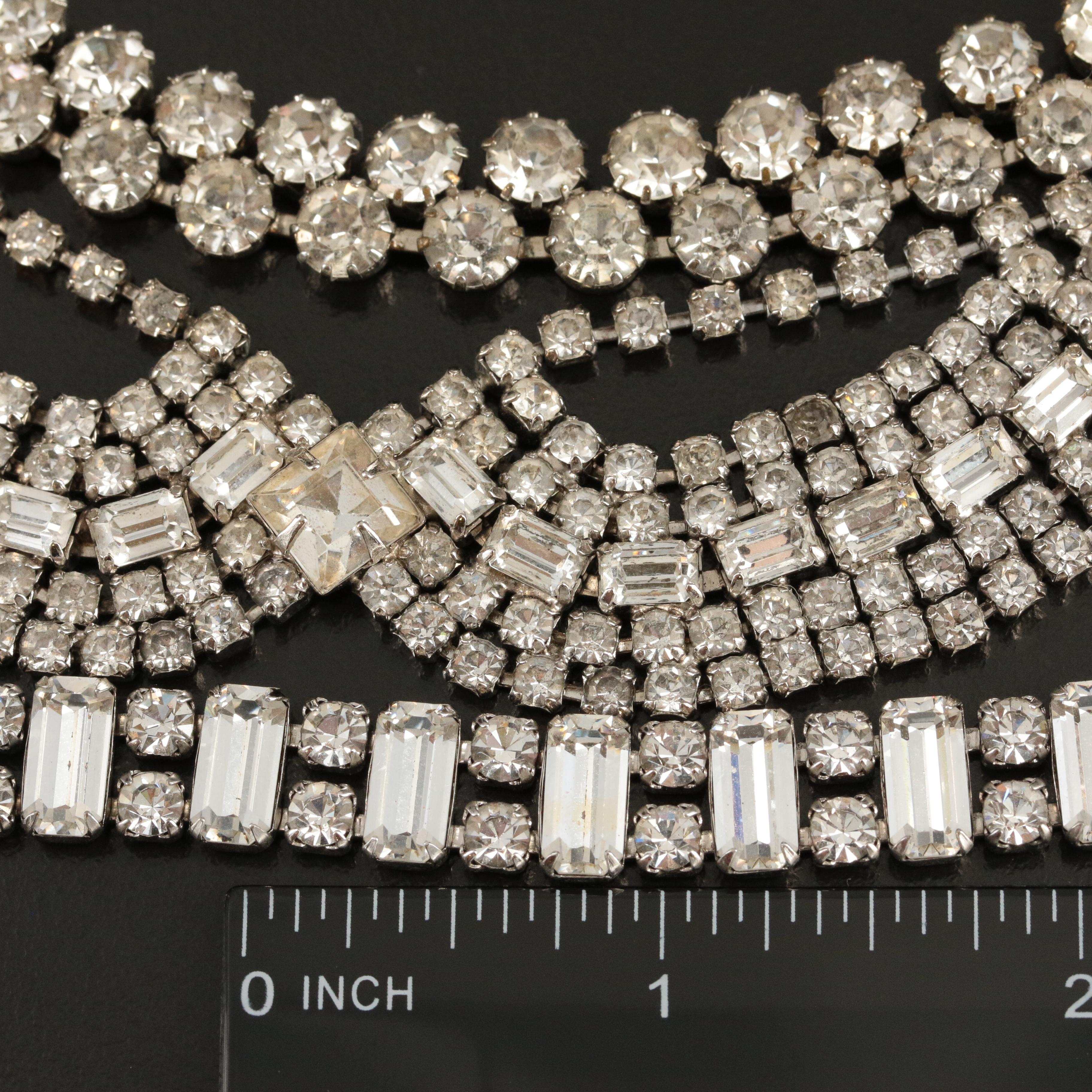 Weiss Rhinestone Necklace Trio