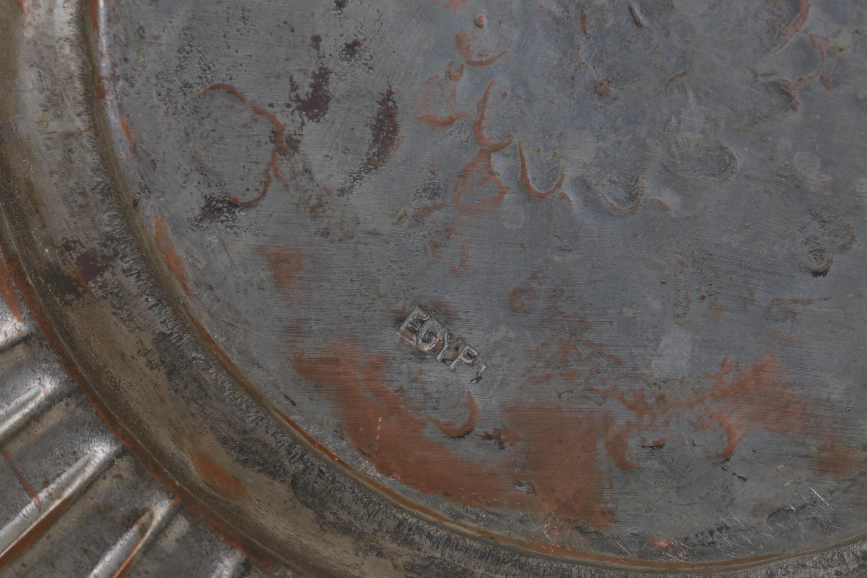 Brass, Copper, Metal Decor Featuring Kettles, Charger and Leather-Handled Epees