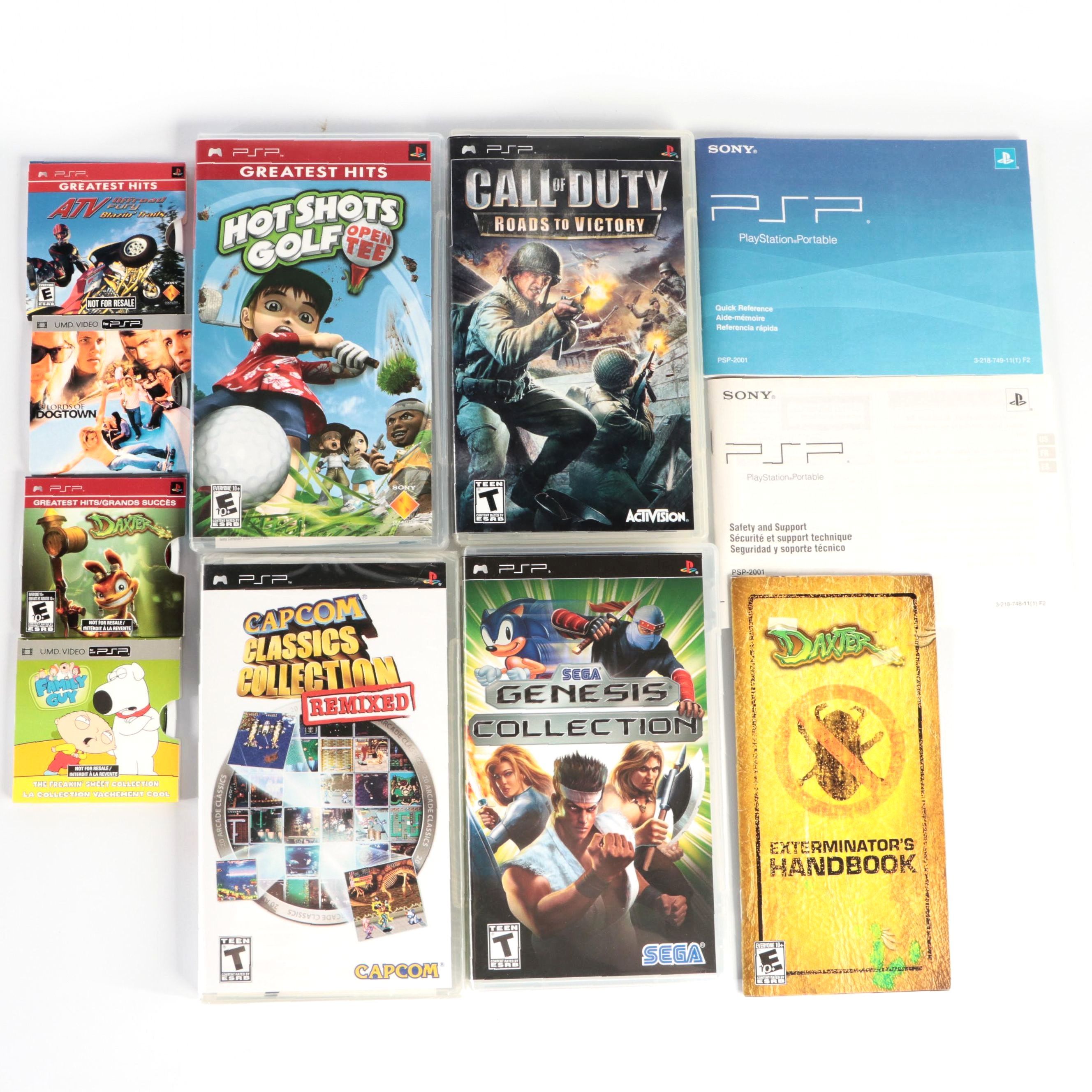 PSP Video Games with Sega Genesis Collection, Capcom Classics, and More