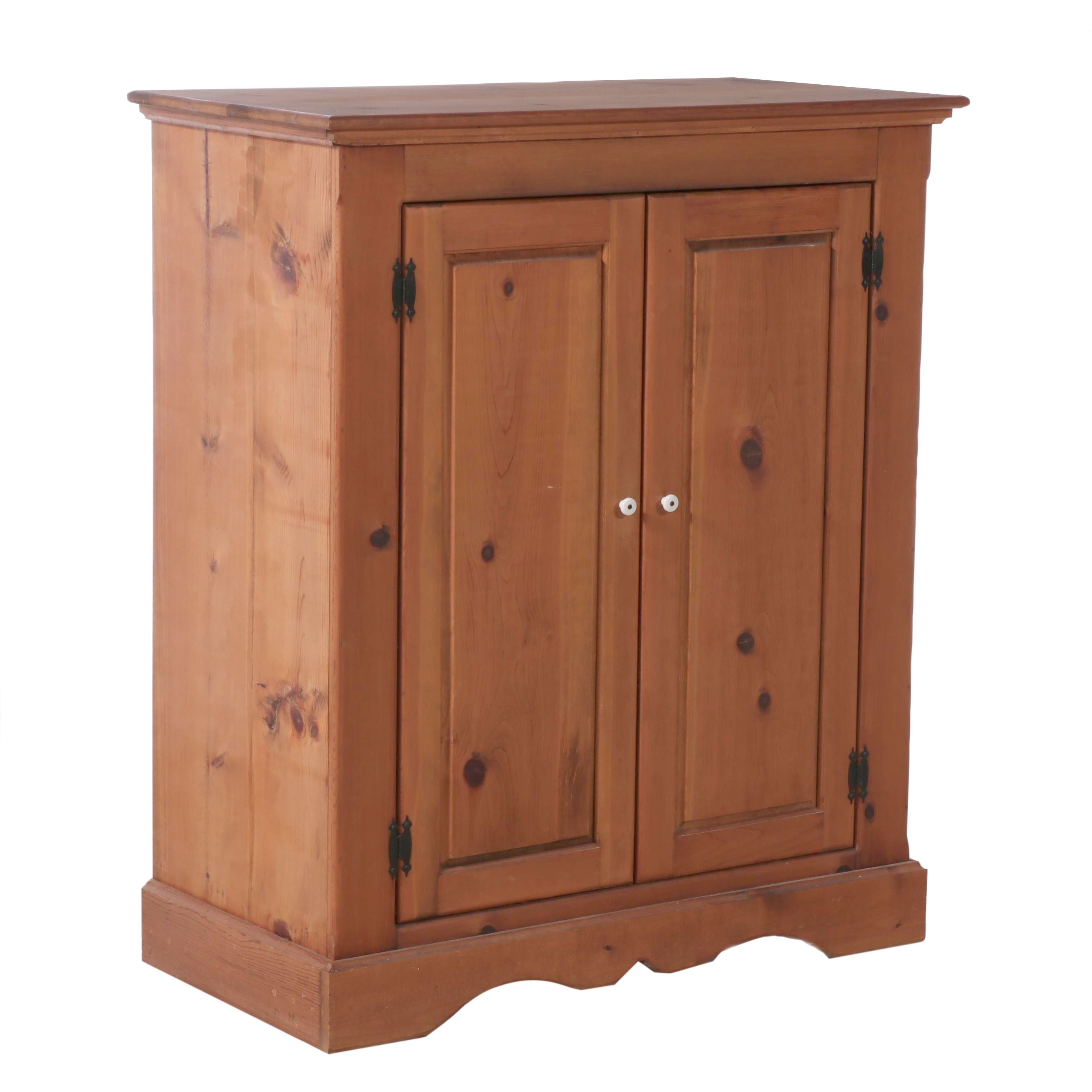 Colonial Style Pine Media Cabinet