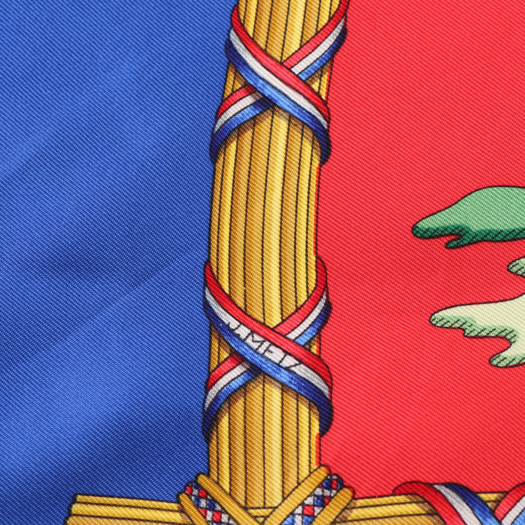 Hermès "1789 Liberté Egalité Fraternité" Scarf 90 in Silk Twill