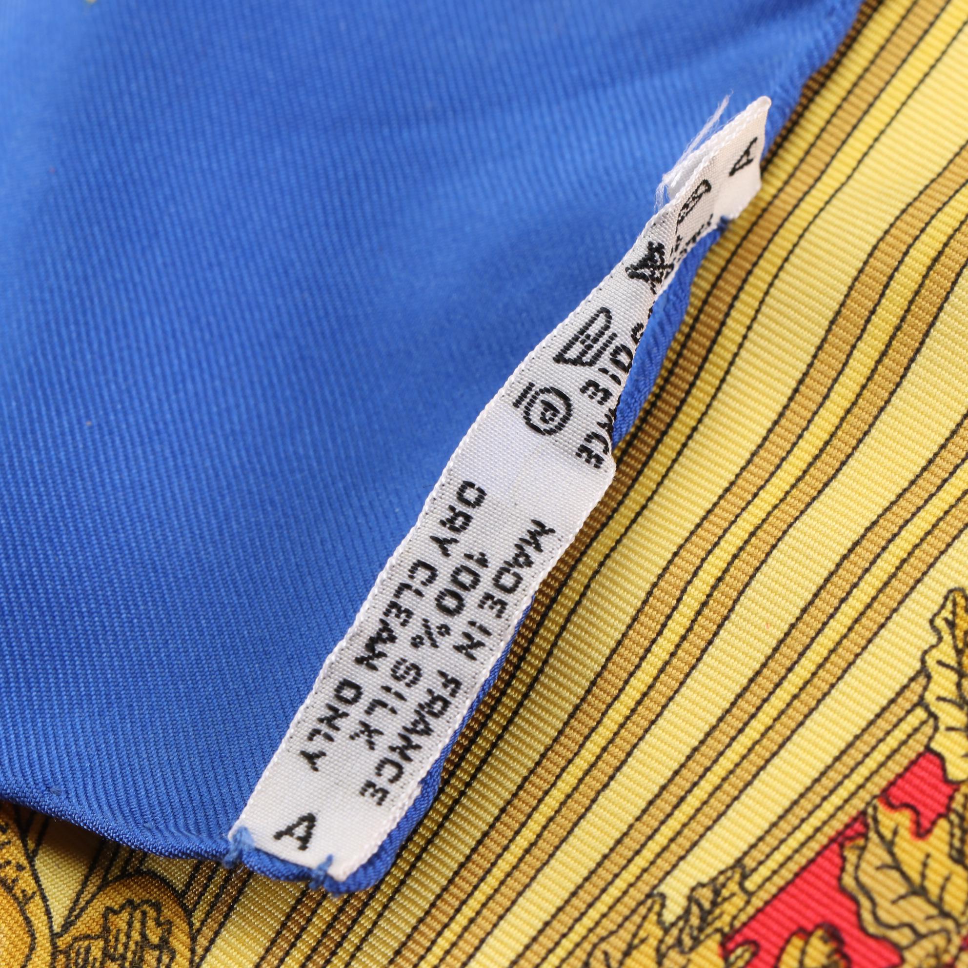 Hermès "1789 Liberté Egalité Fraternité" Scarf 90 in Silk Twill