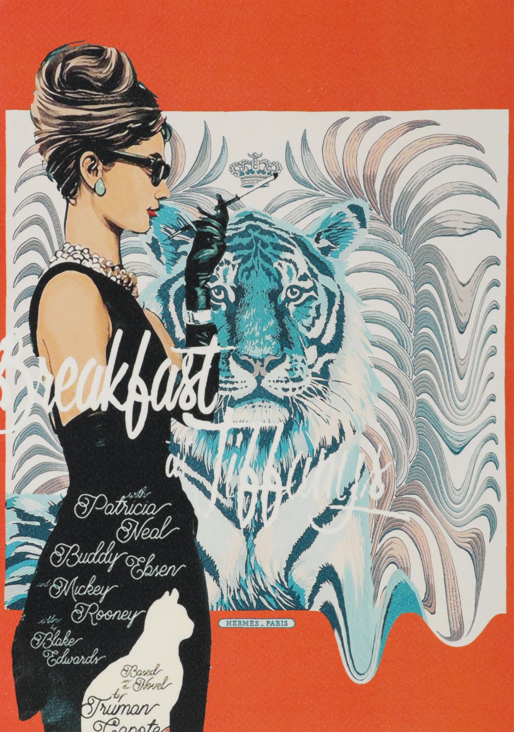 Death NYC Pop Art Graphic Print of Hermès Audrey Hepburn