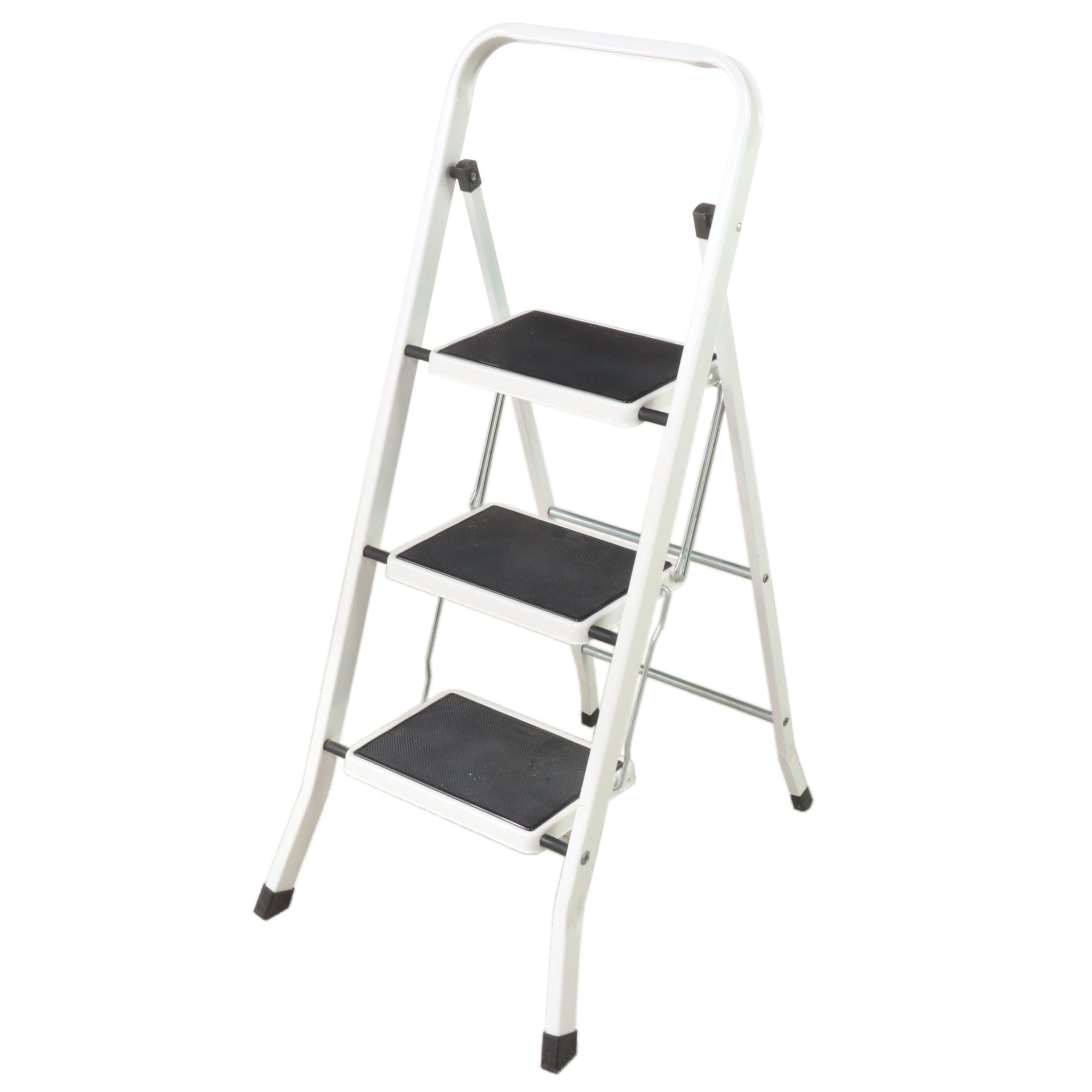 Polder Powder-Coated Steel Folding Step Ladder