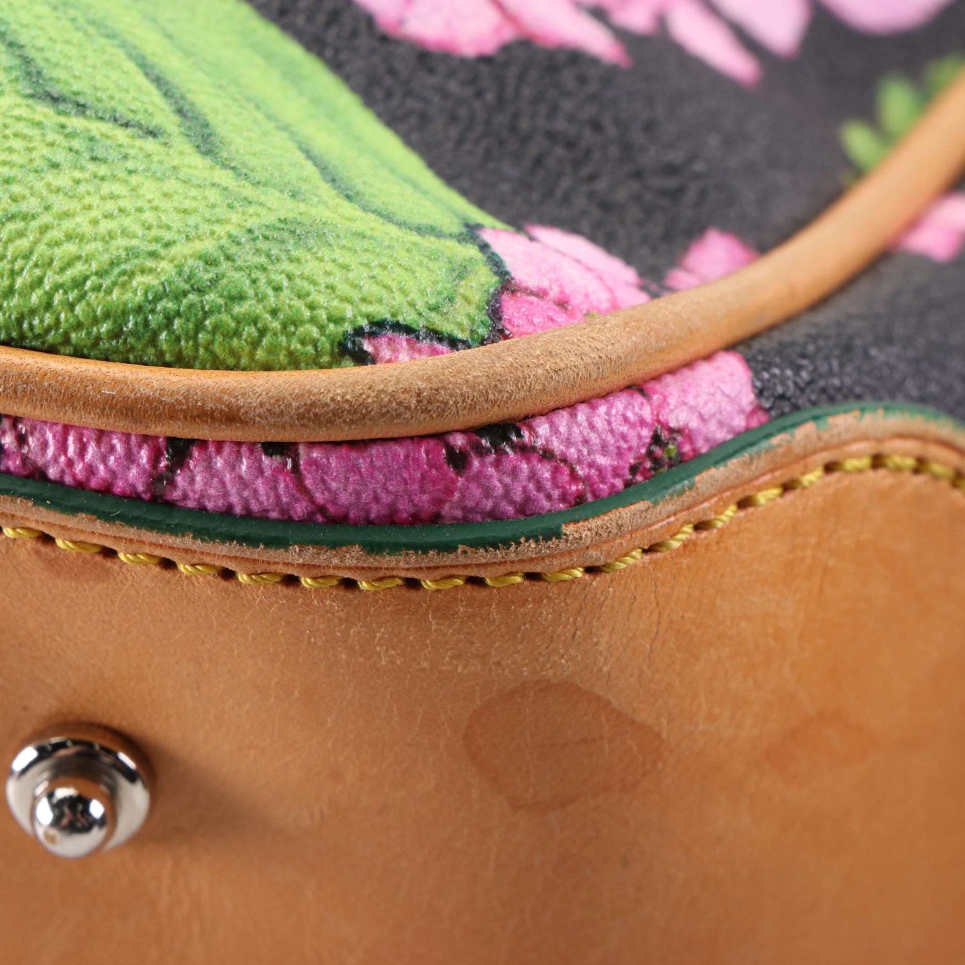 Dooney & Bourke Mini Barlow Leather and Hydrangea Coated Canvas Totes