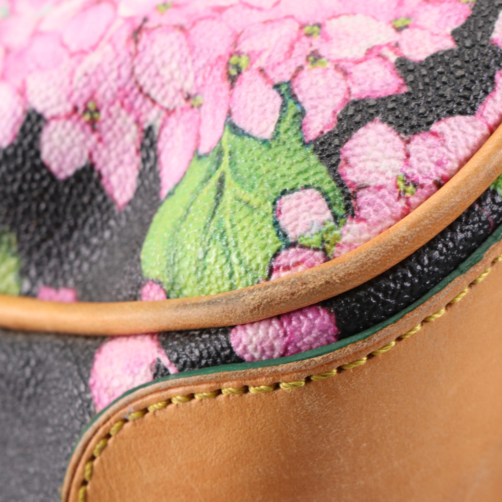 Dooney & Bourke Mini Barlow Leather and Hydrangea Coated Canvas Totes