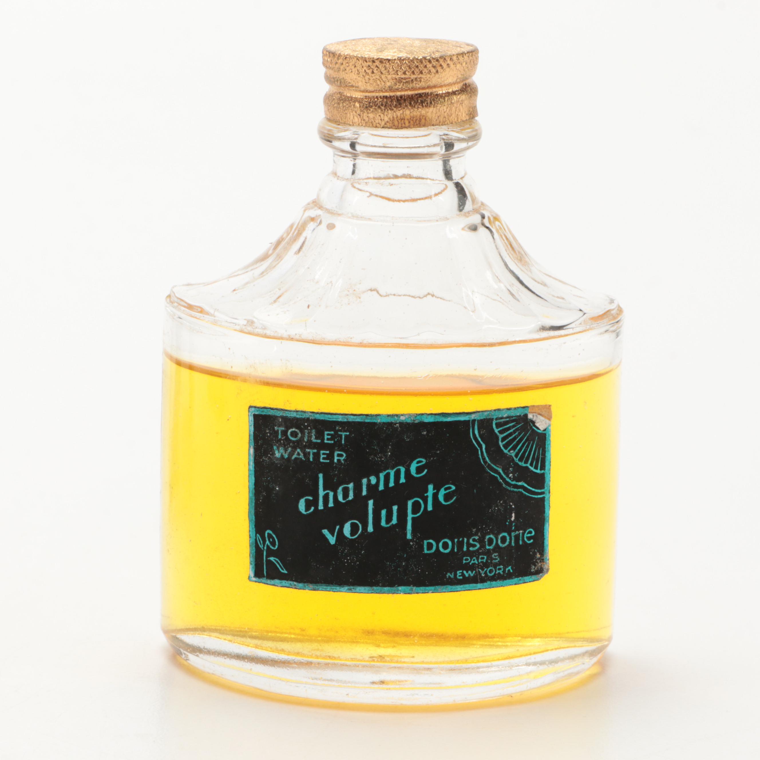 Doris Dorie Paris "Charme Volupte" Pink Art Deco Vanity and Perfume Bottles Set