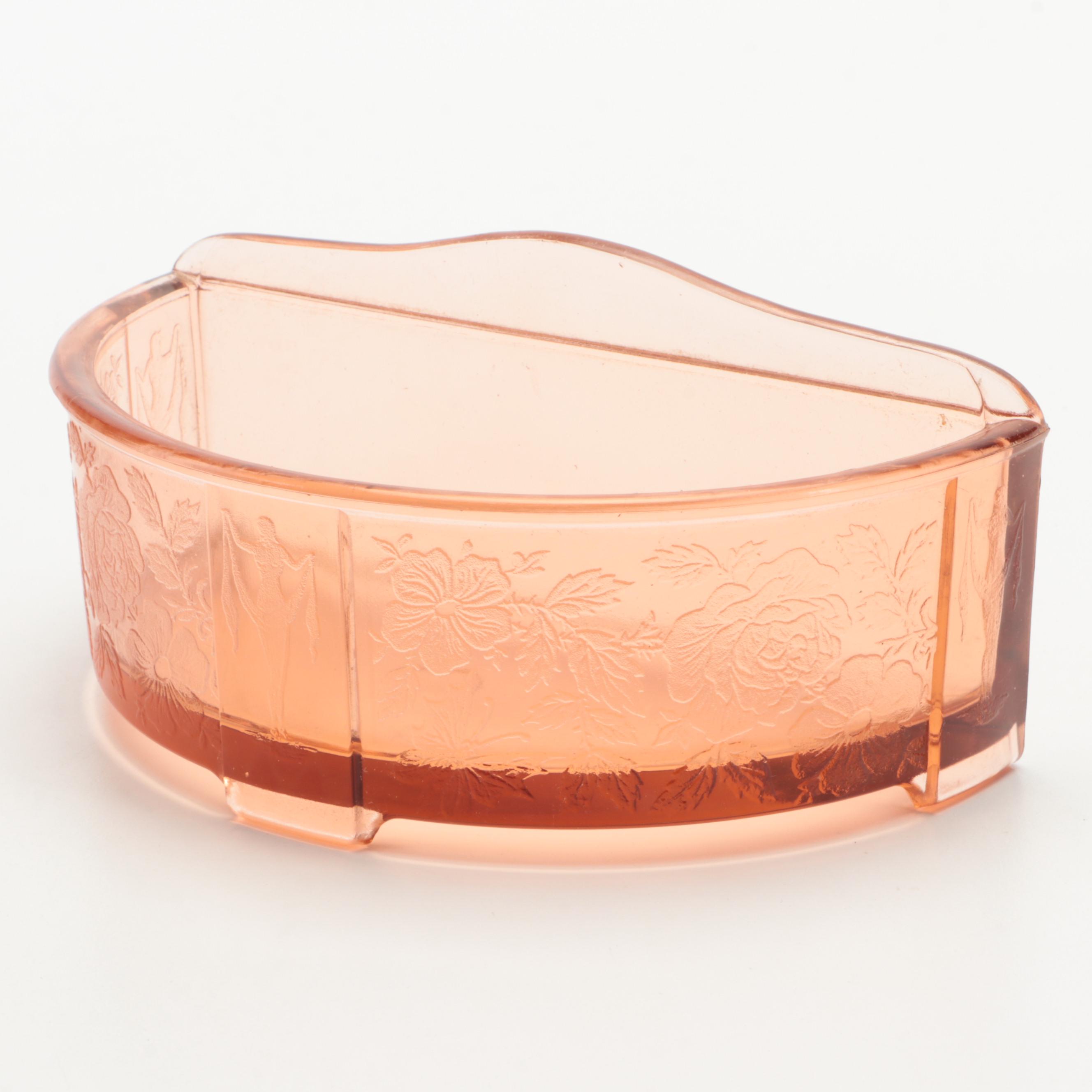 Doris Dorie Paris "Charme Volupte" Pink Art Deco Vanity and Perfume Bottles Set