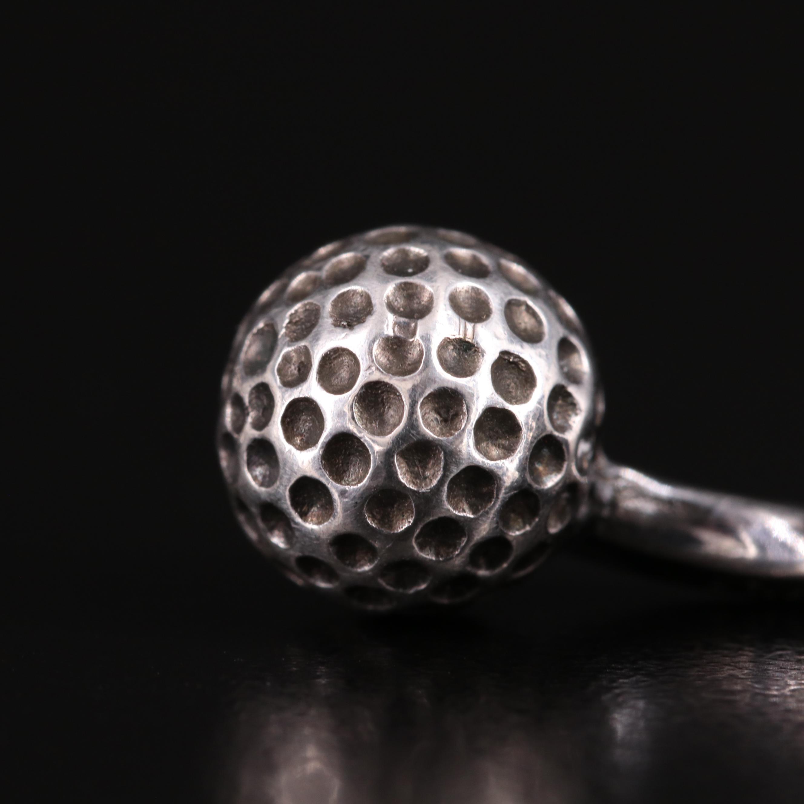 Hermès Sterling Golf Ball Cufflinks