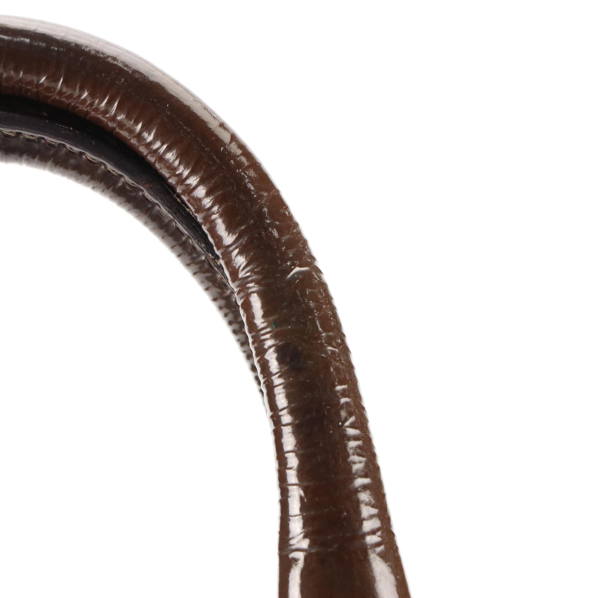 Prada Crinkled Patent Leather Tote Bag