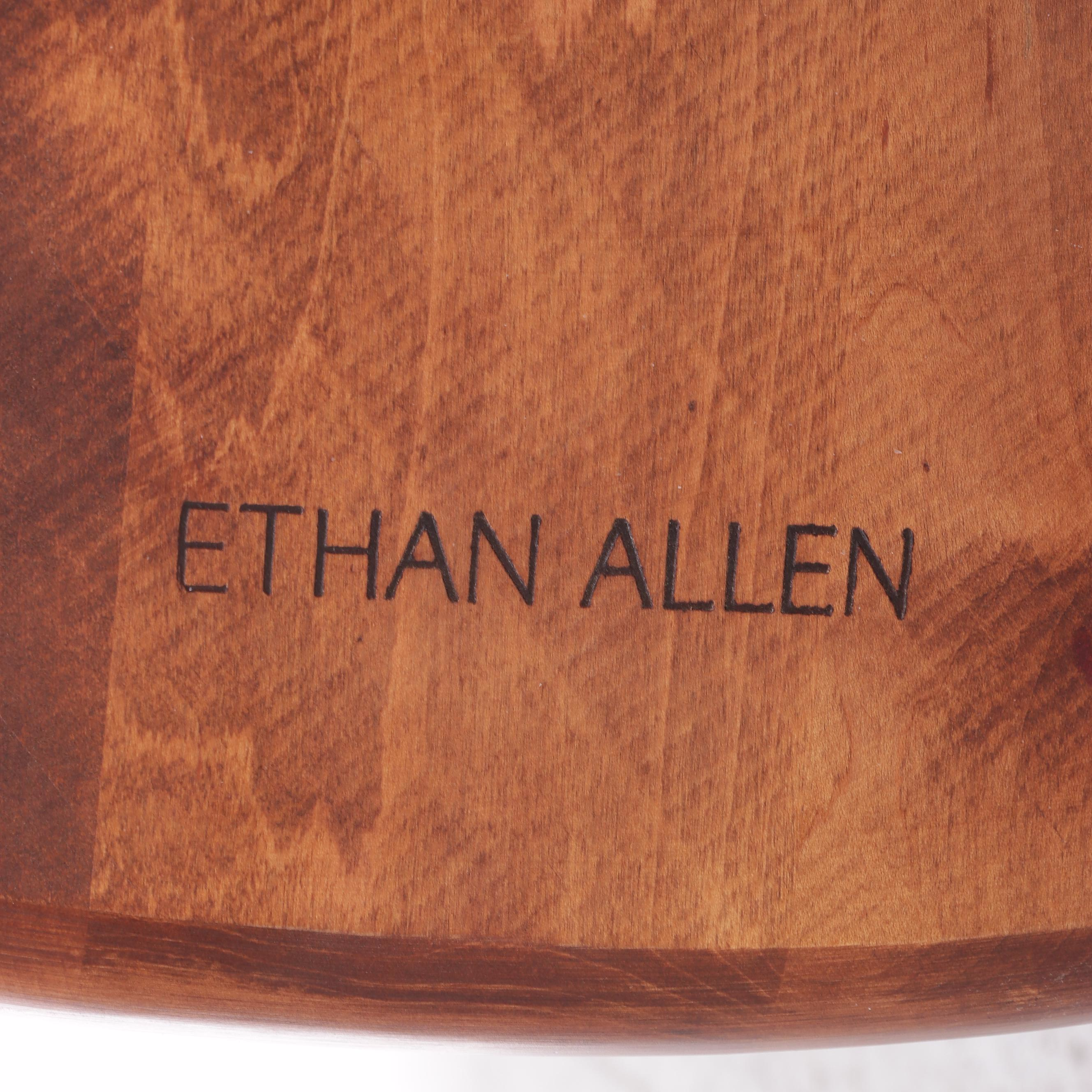 Ethan Allen Country Crossings Maple Dining Table and Four Windsor Chairs