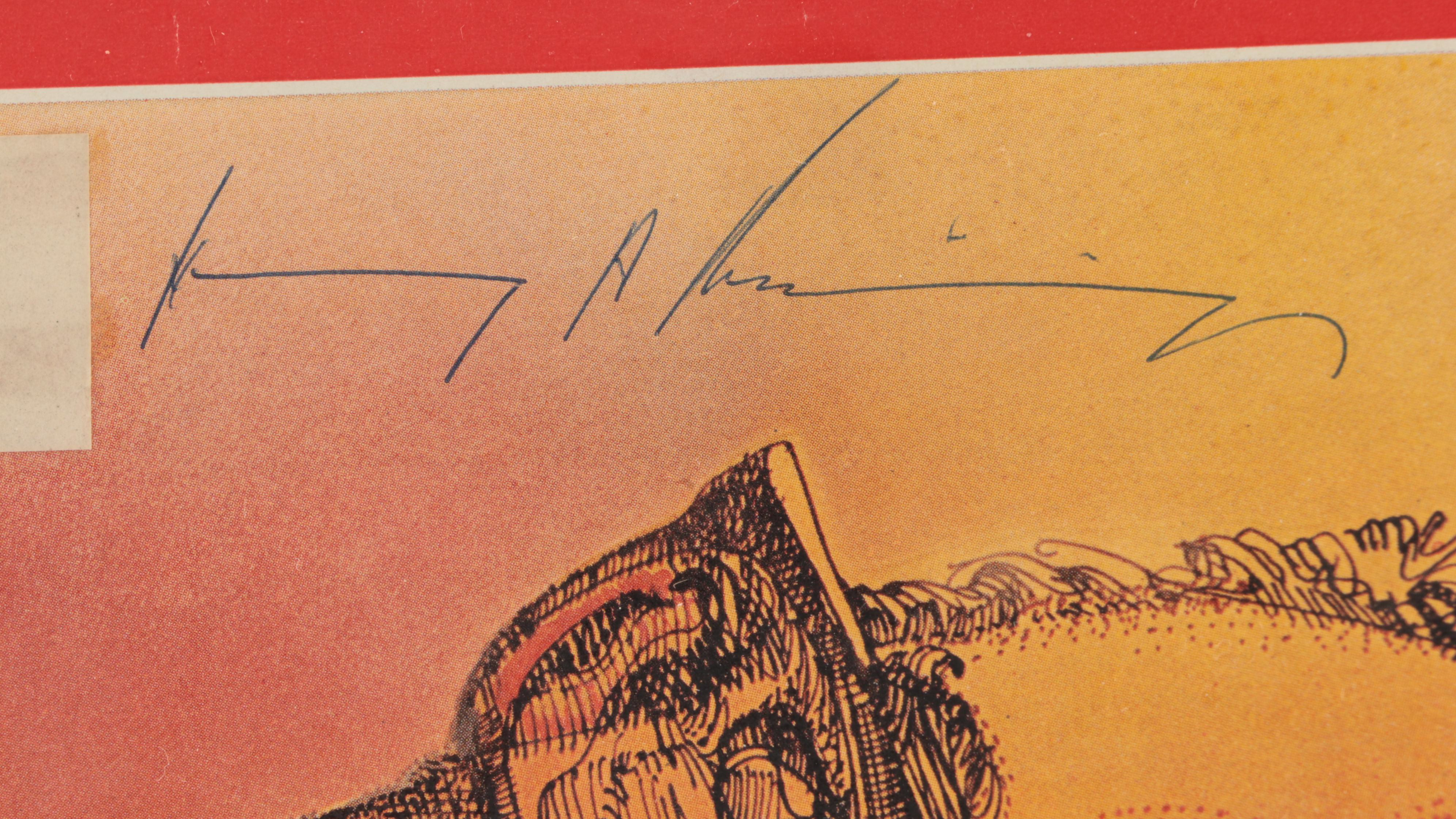 Henry Kissinger Signed Framed 1972 "TIME" Magazine Cover