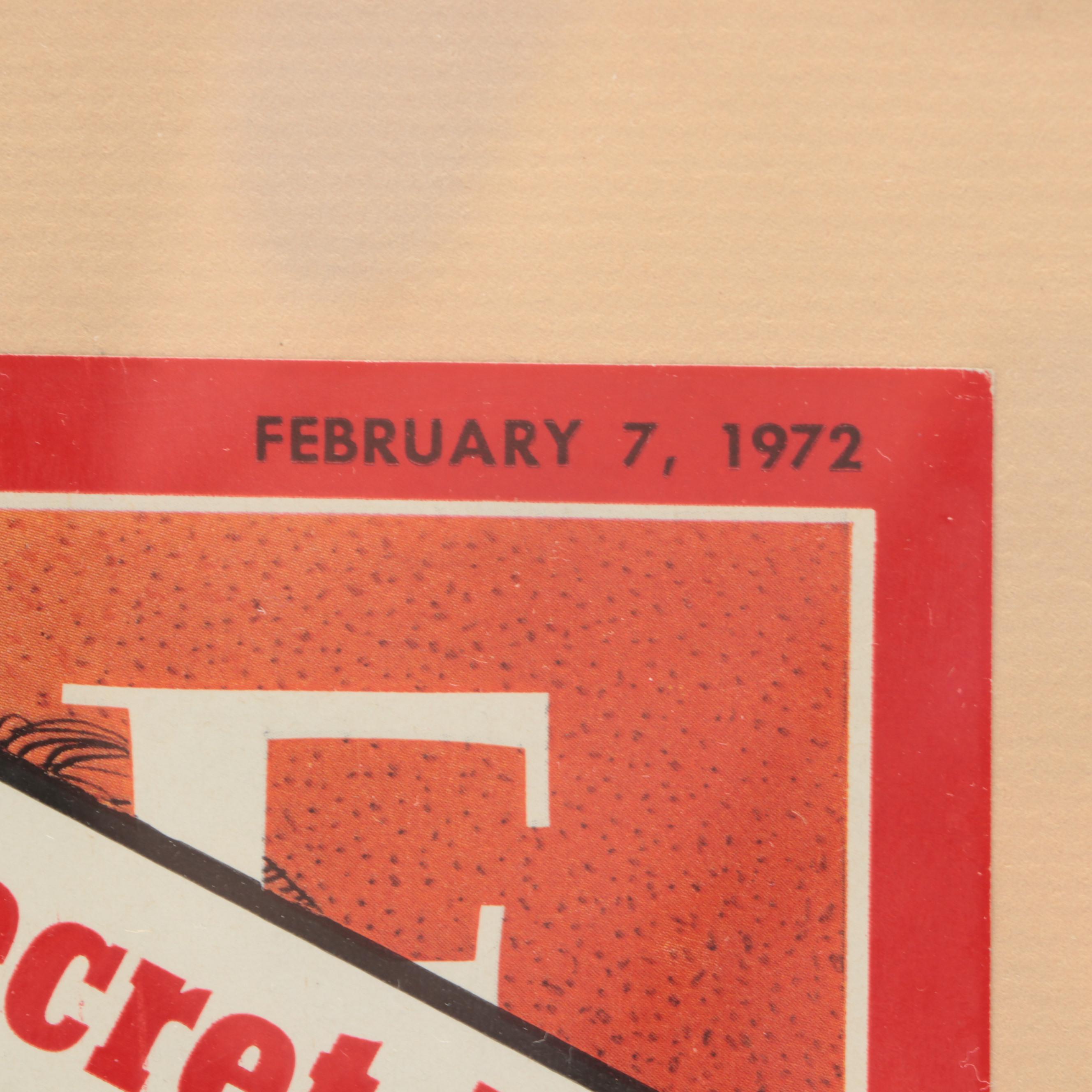 Henry Kissinger Signed Framed 1972 "TIME" Magazine Cover