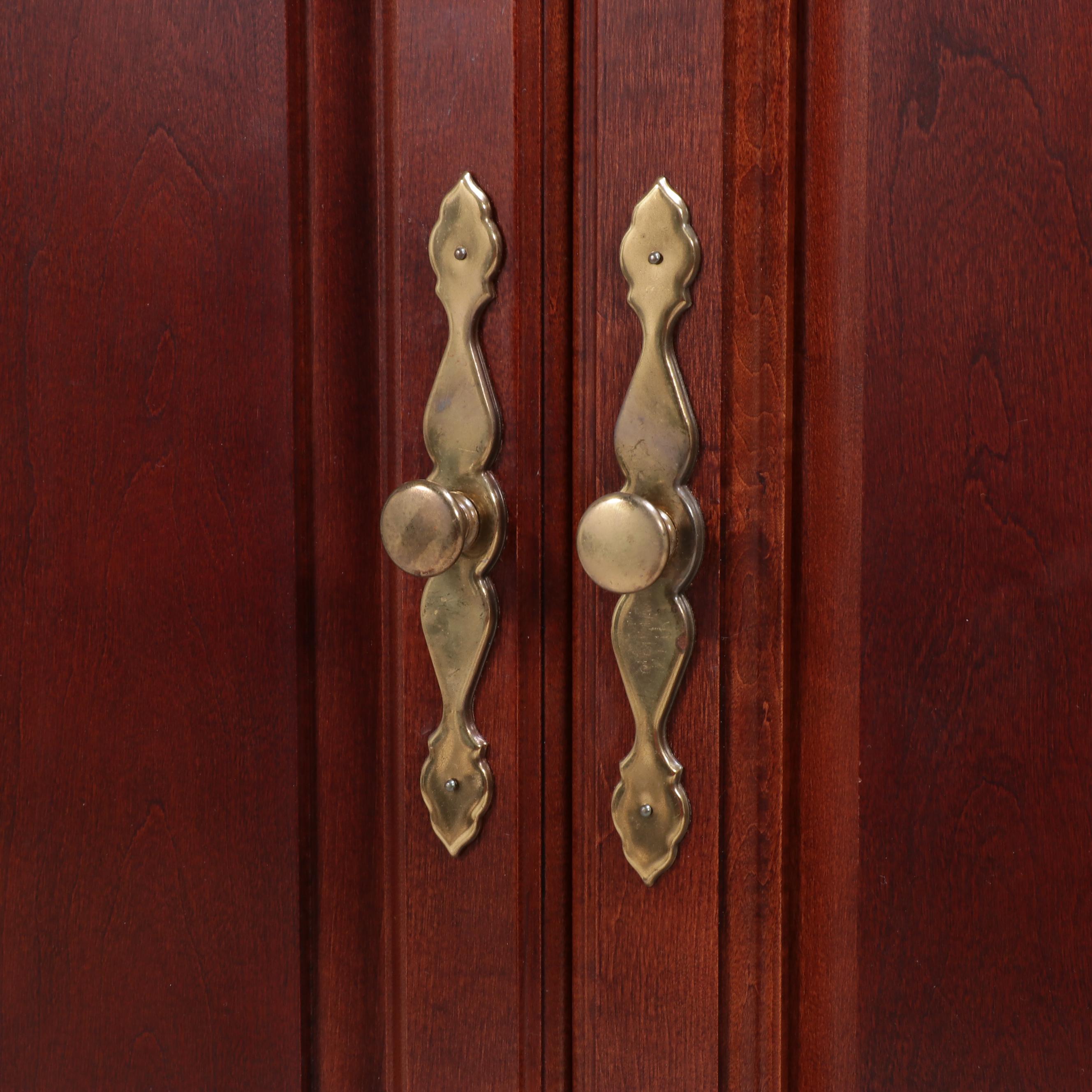 Hooker Furniture Queen Anne Style Cherrywood-Stained TV Cabinet