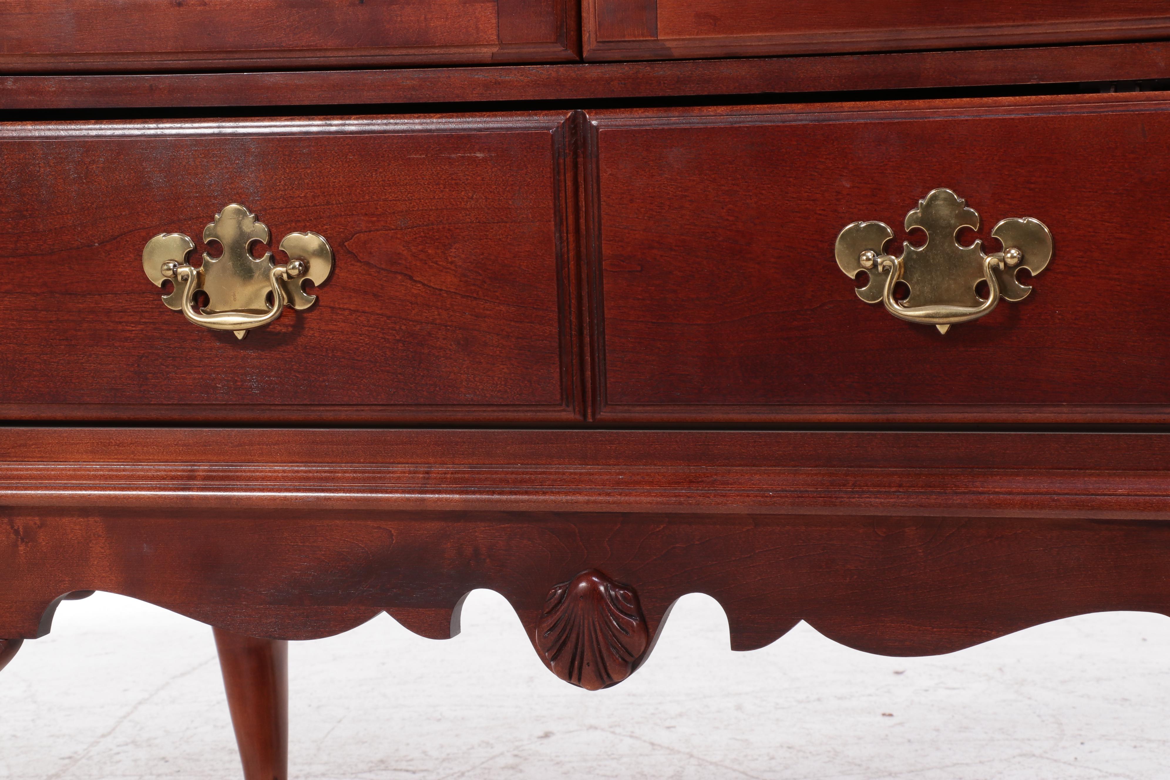 Hooker Furniture Queen Anne Style Cherrywood-Stained TV Cabinet