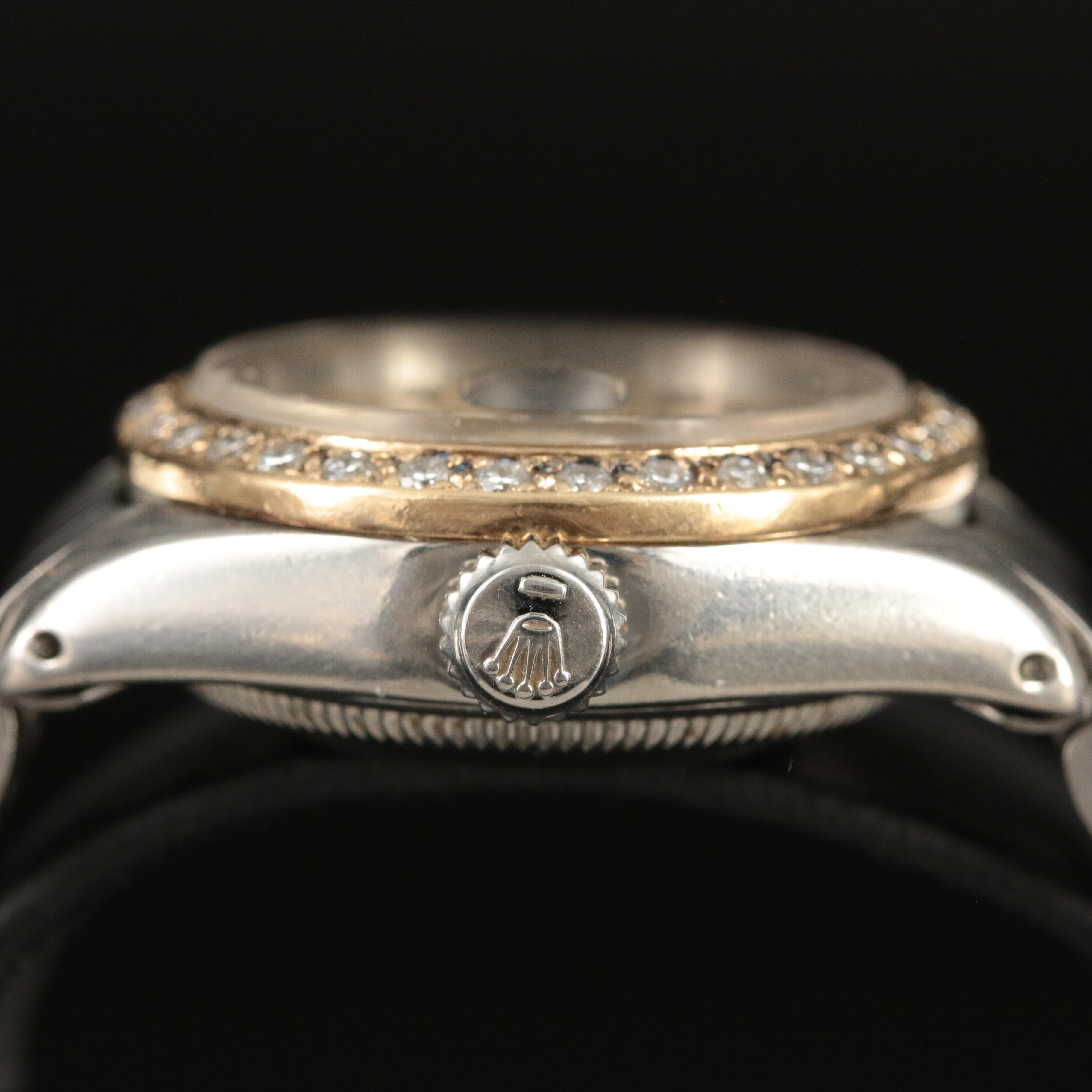 1972 Rolex Oyster Perpetual Date Custom Diamond Bezel