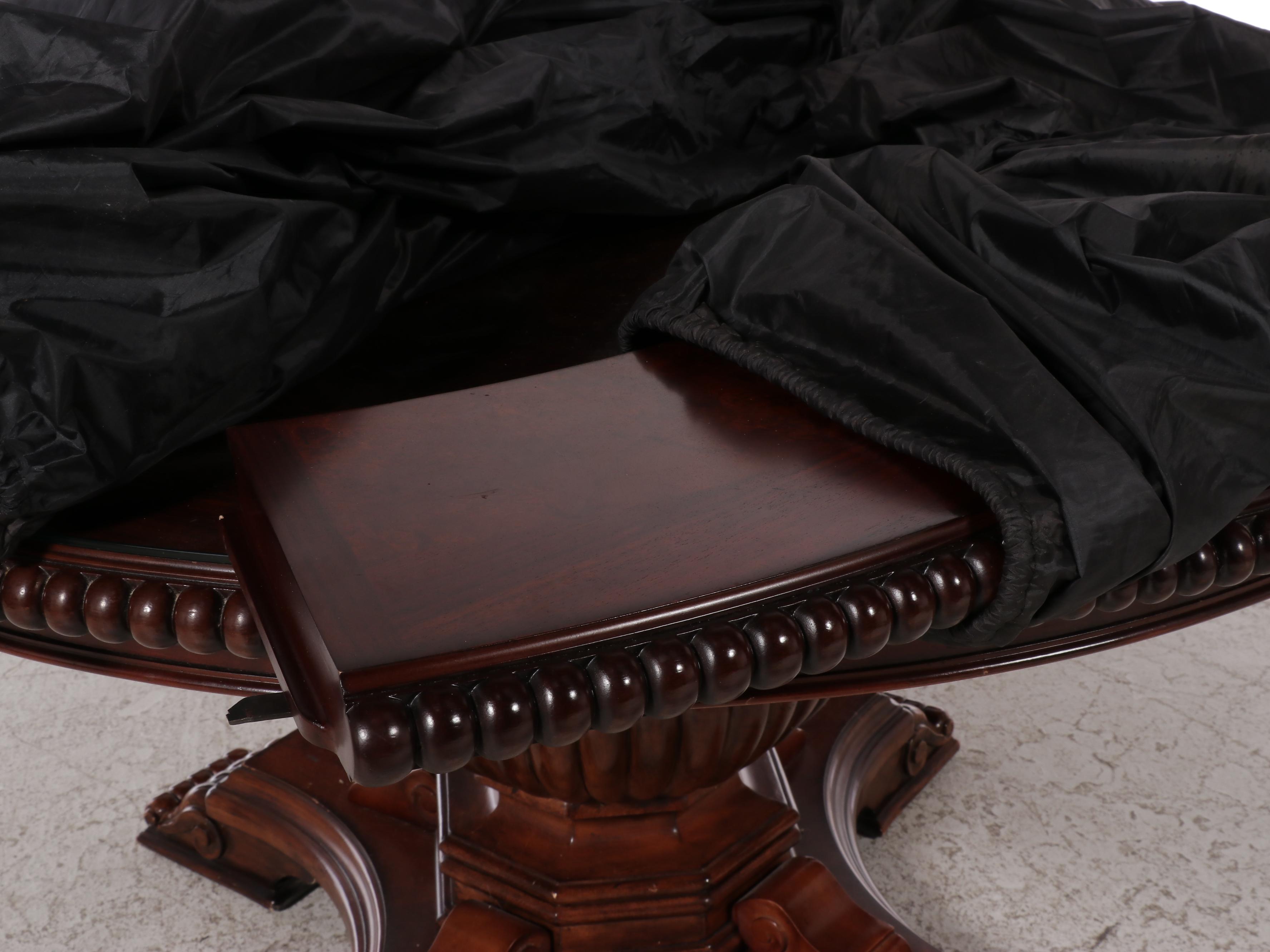 Universal Furniture "Villa Cortina" Hardwood Extending Pedestal Dining Table