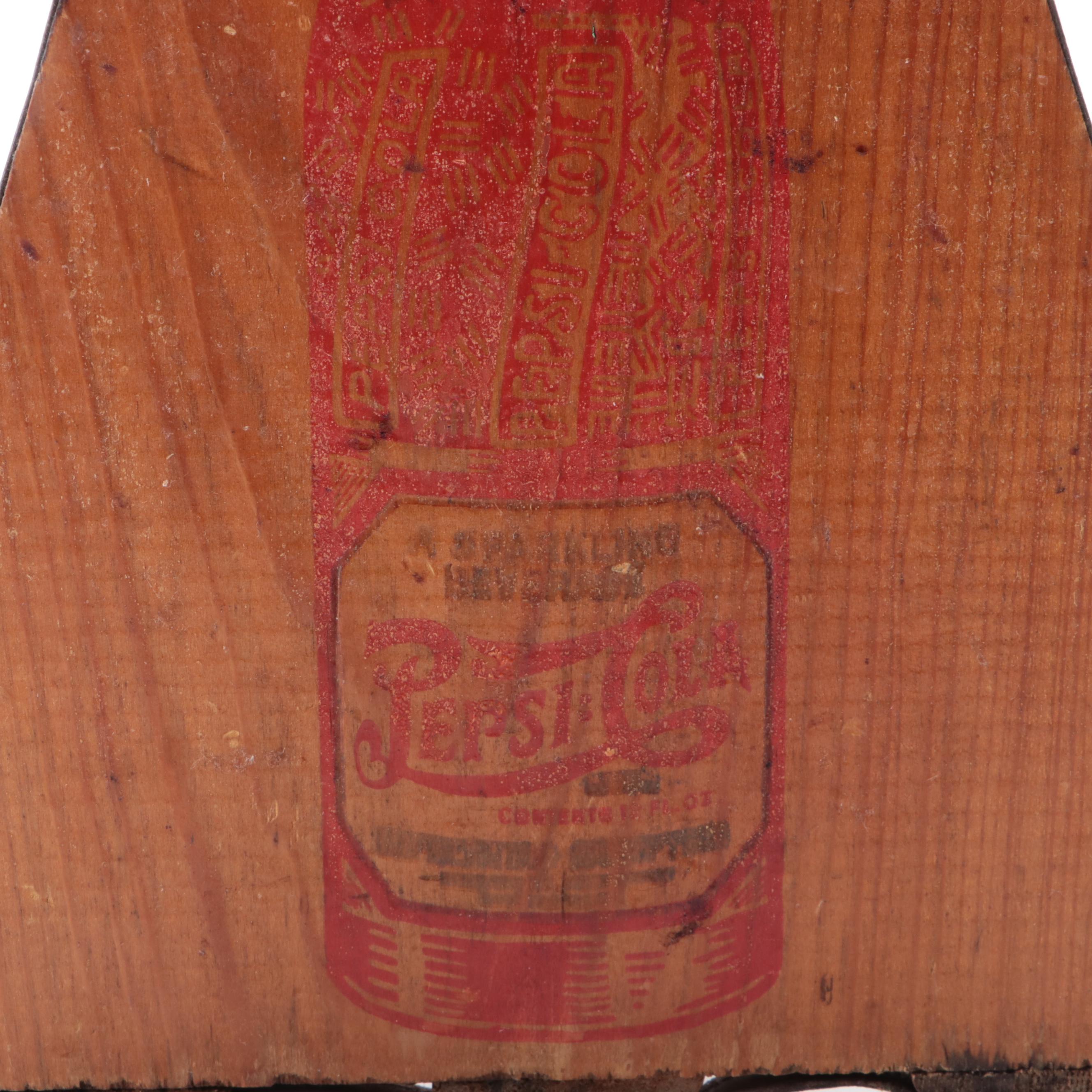Wooden Pepsi Cola Bottle Carry Rack