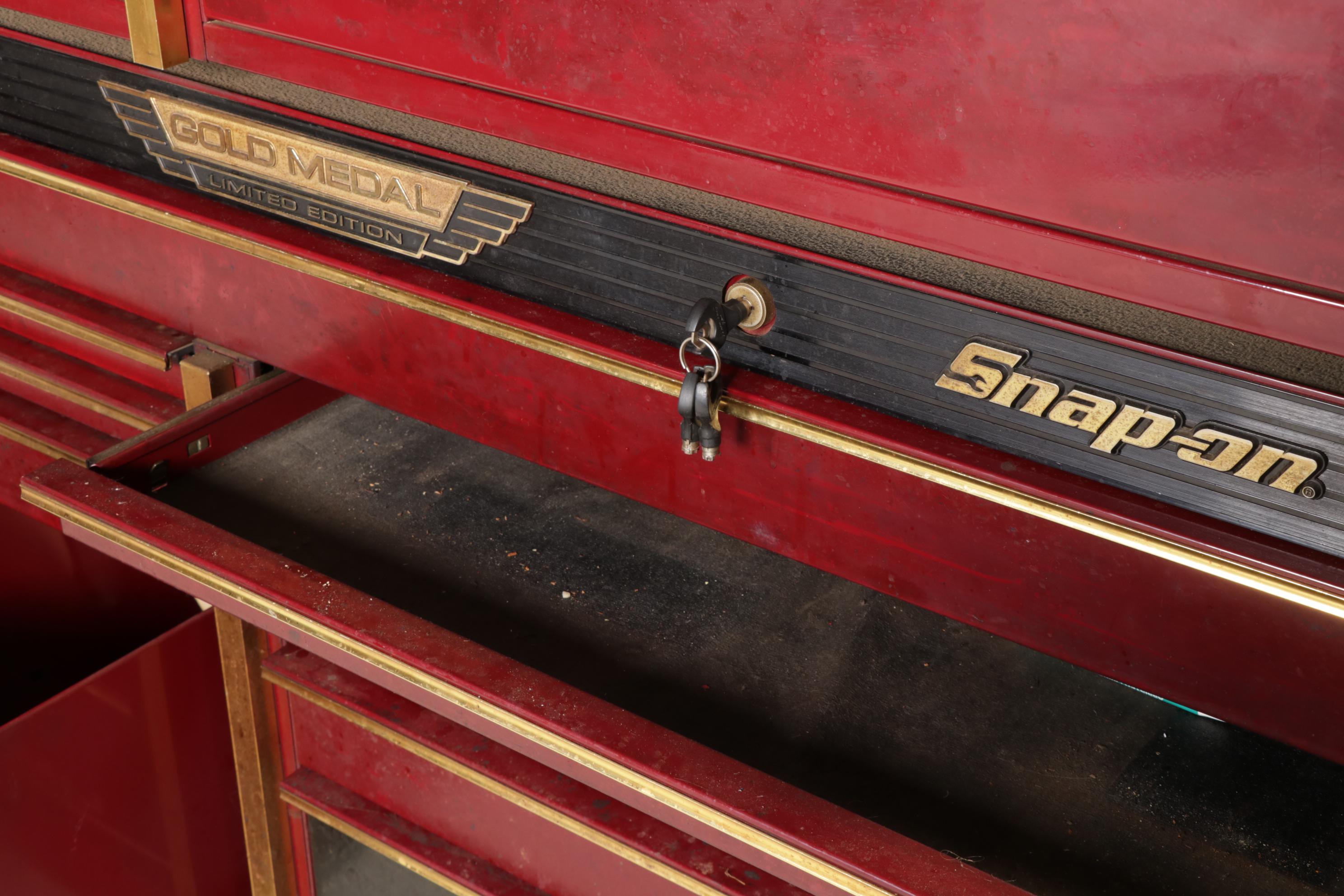 Snap-On Gold Medal Limited Edition Tool Cabinet on Casters