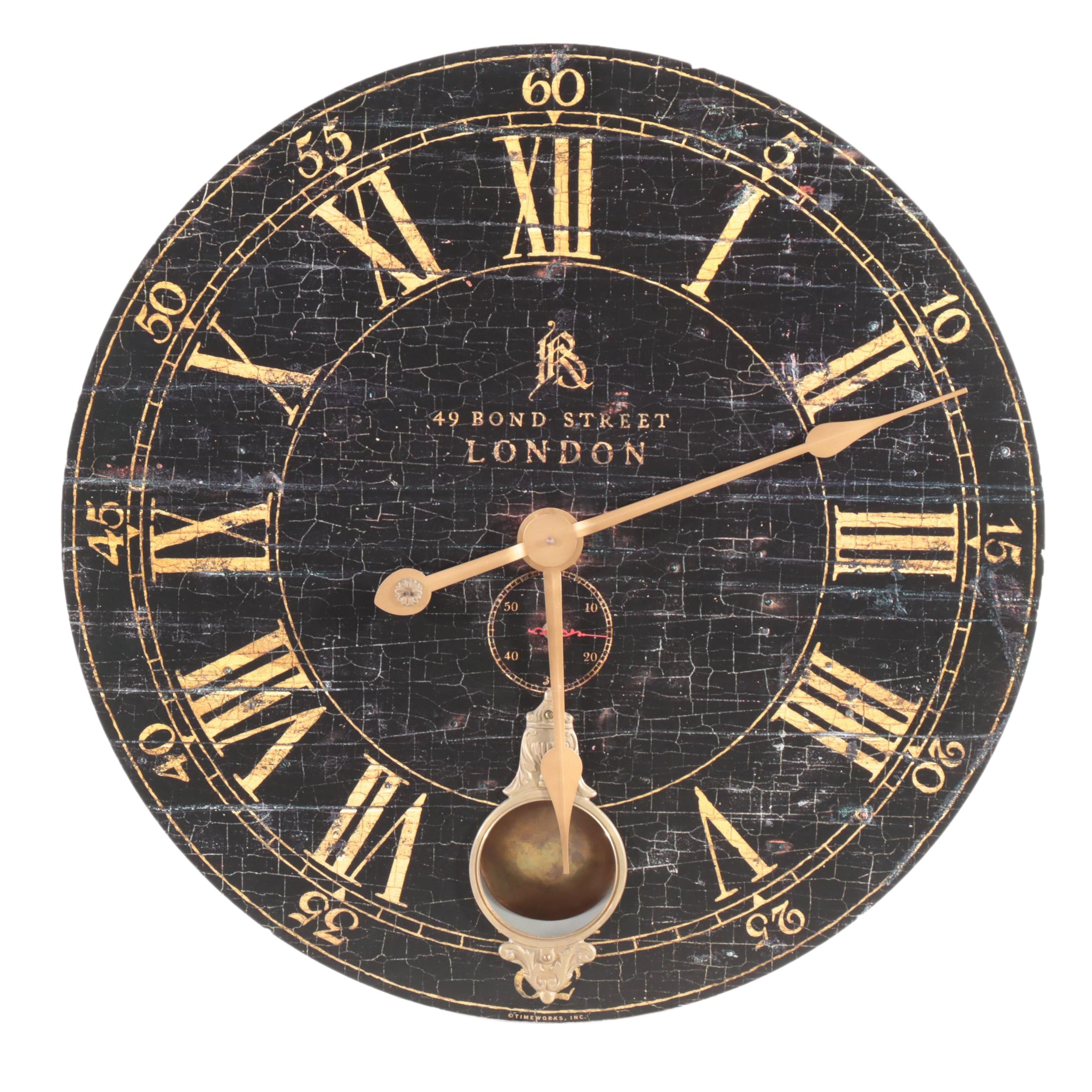 Timeworks Inc. "Bond Street" Batter-Operated Wall Clock
