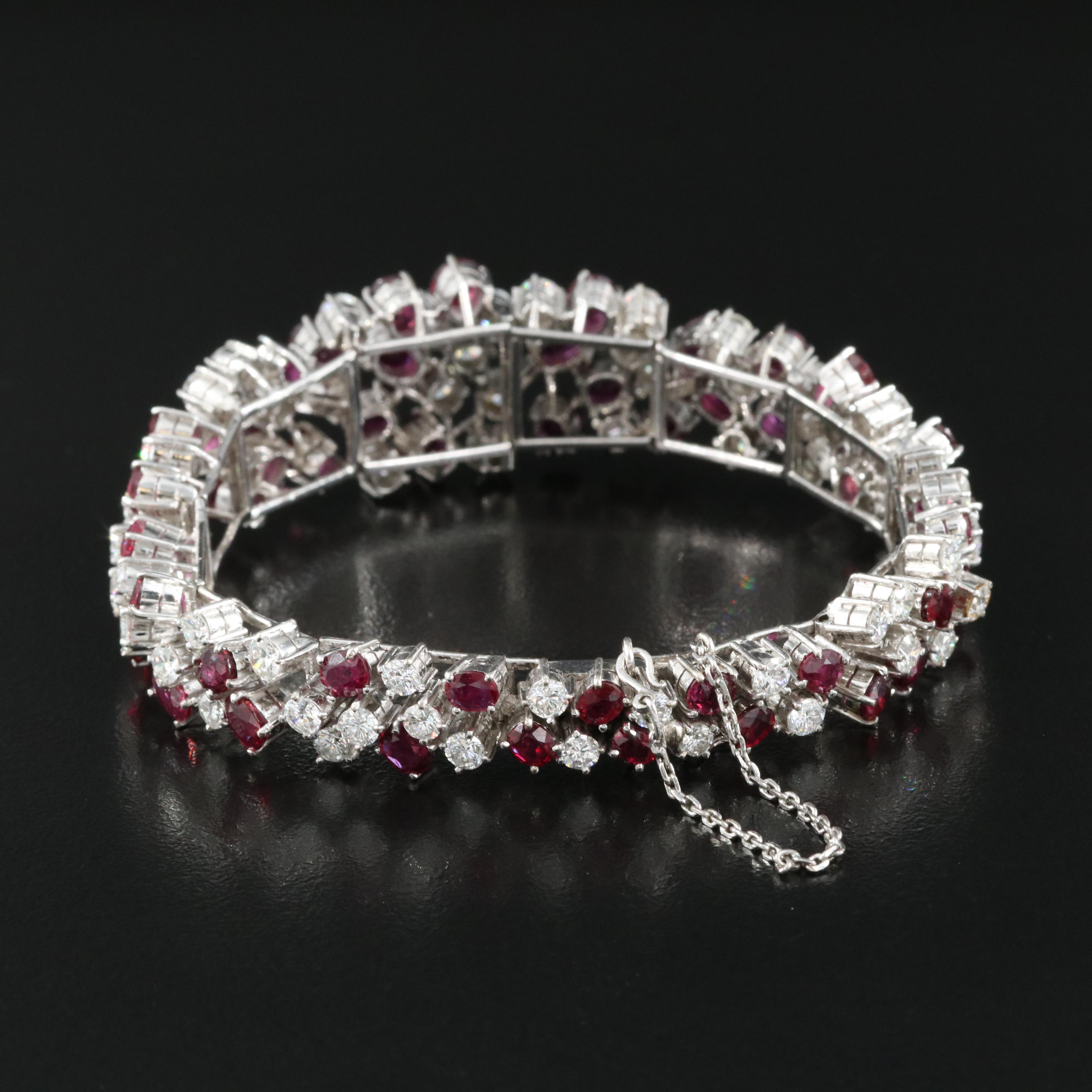 14K 17.25 CTW Ruby and 8.13 CTW Diamond Bracelet
