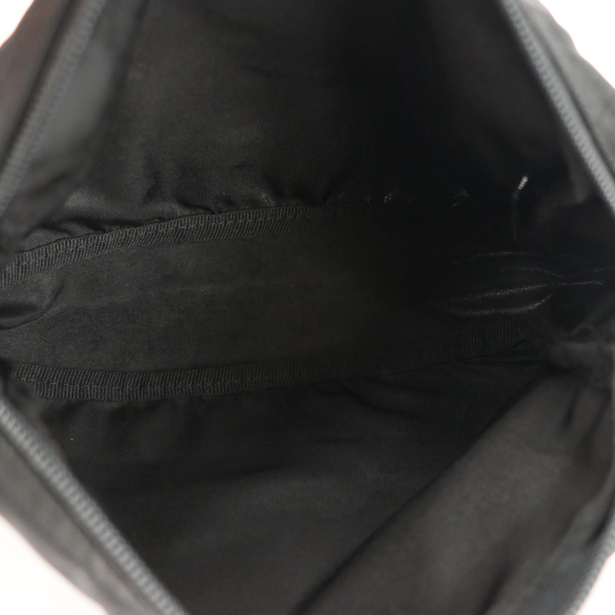 Prada Accessory Pouch in Nylon with Leather Trim