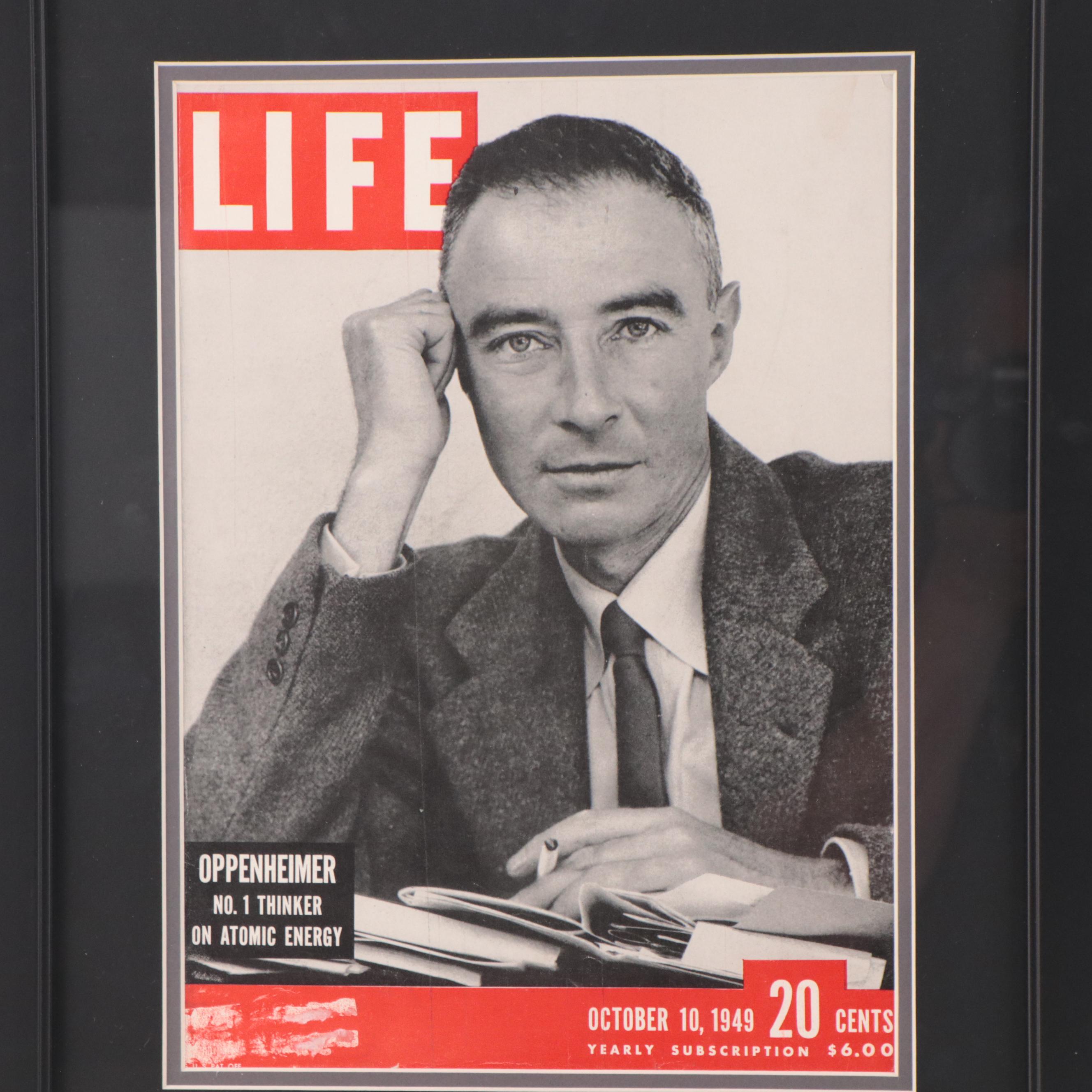 Photomechanical Prints of J. Robert Oppenheimer From "LIFE" and "TIME" and More