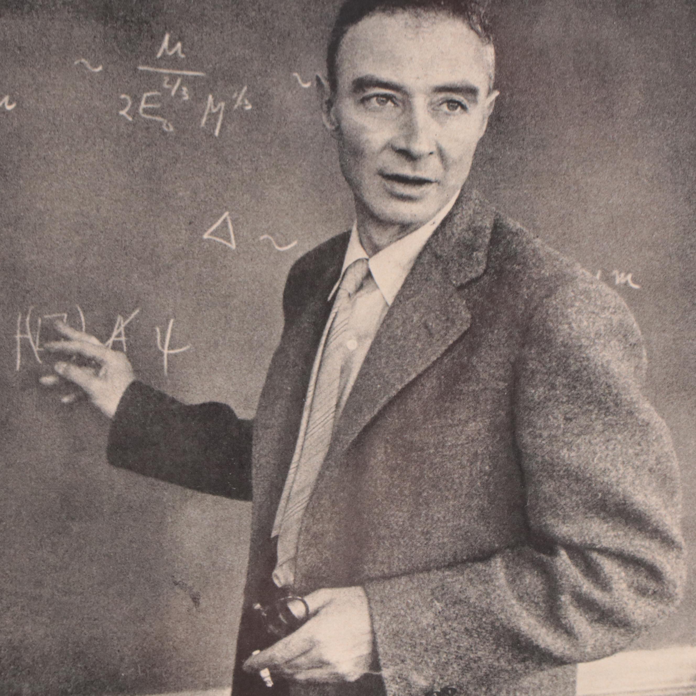 Photomechanical Prints of J. Robert Oppenheimer From "LIFE" and "TIME" and More