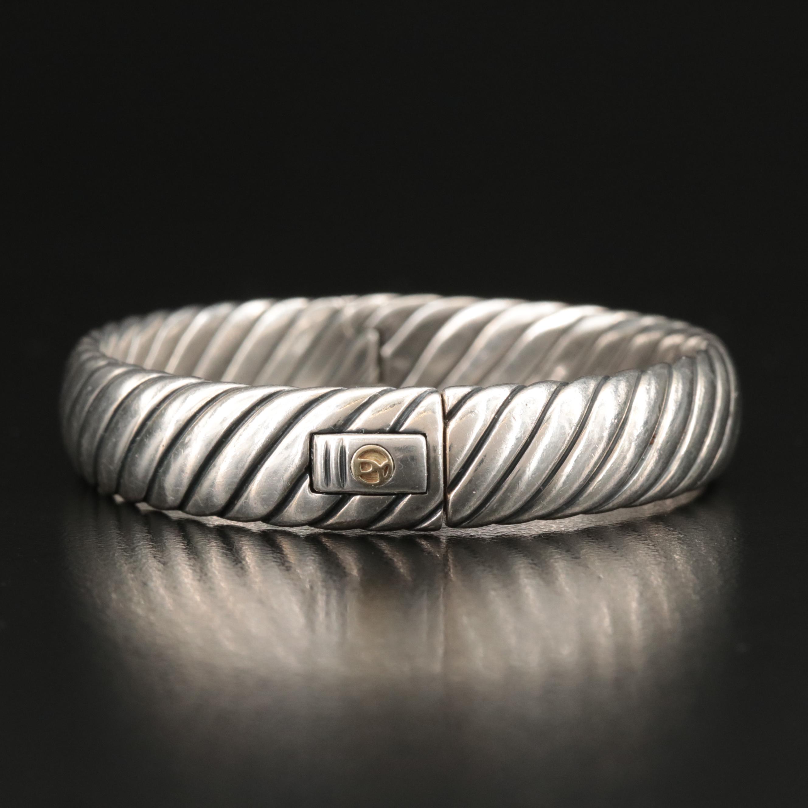 Vintage David Yurman "Sculpted Cable" Sterling Bracelet