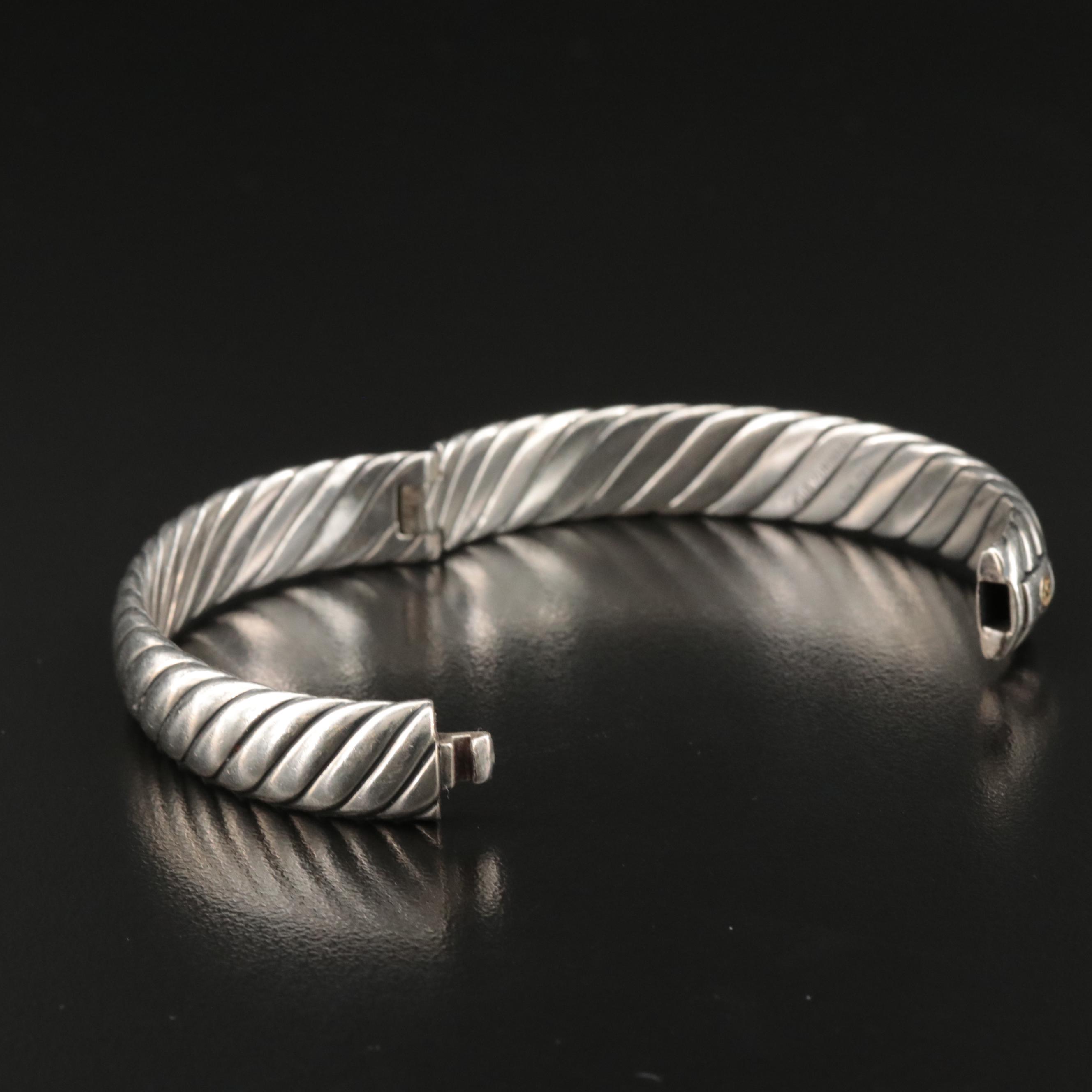 Vintage David Yurman "Sculpted Cable" Sterling Bracelet