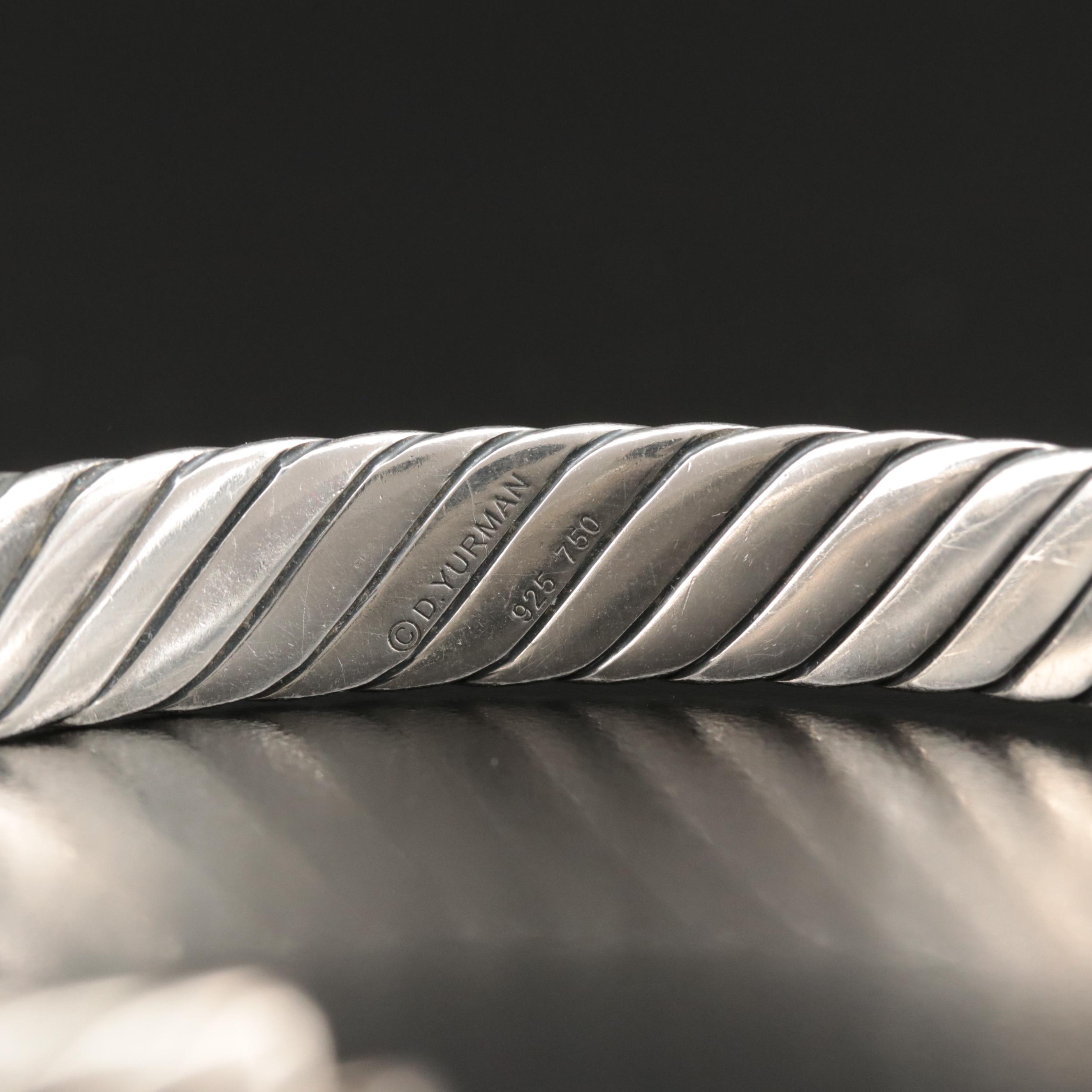 Vintage David Yurman "Sculpted Cable" Sterling Bracelet