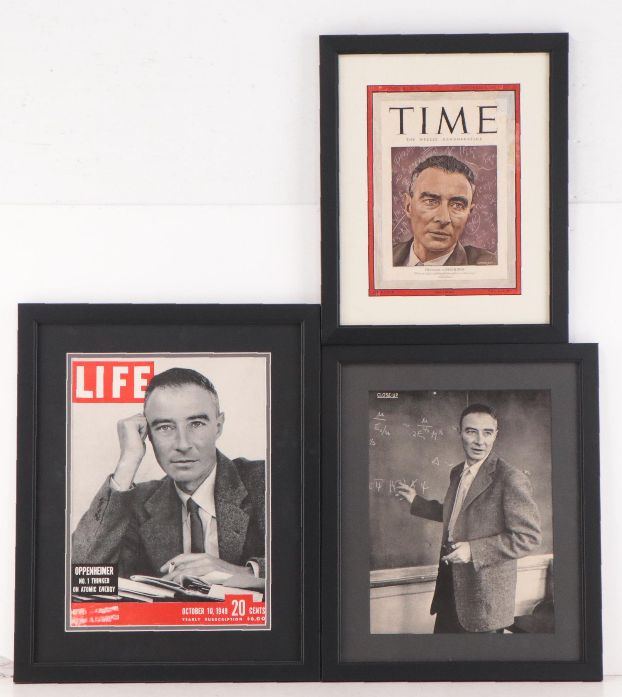Photomechanical Prints of J. Robert Oppenheimer From "LIFE" and "TIME" and More