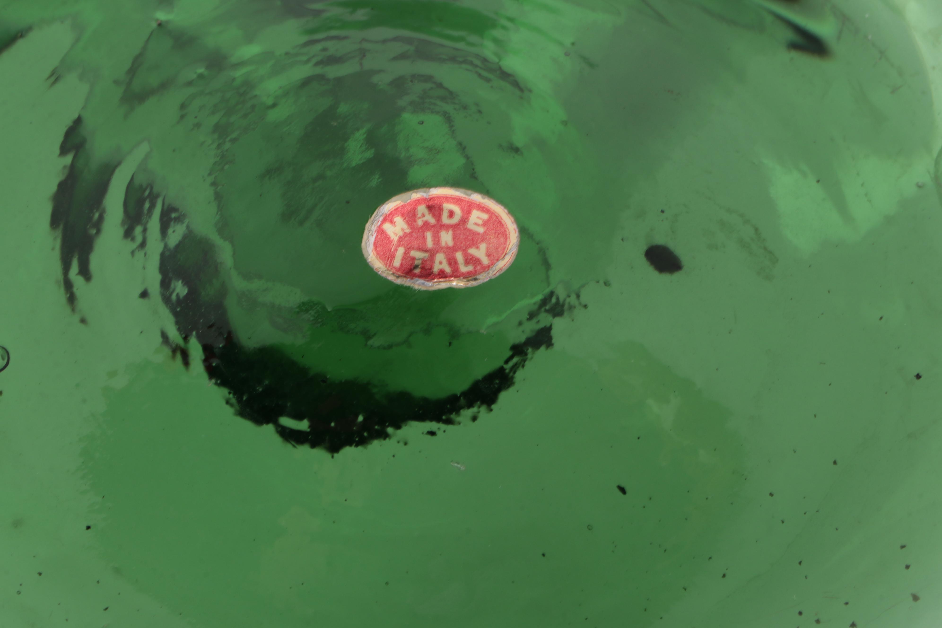 Italian Blown Glass Decanter with Ice Chamber, Other Table Accessories