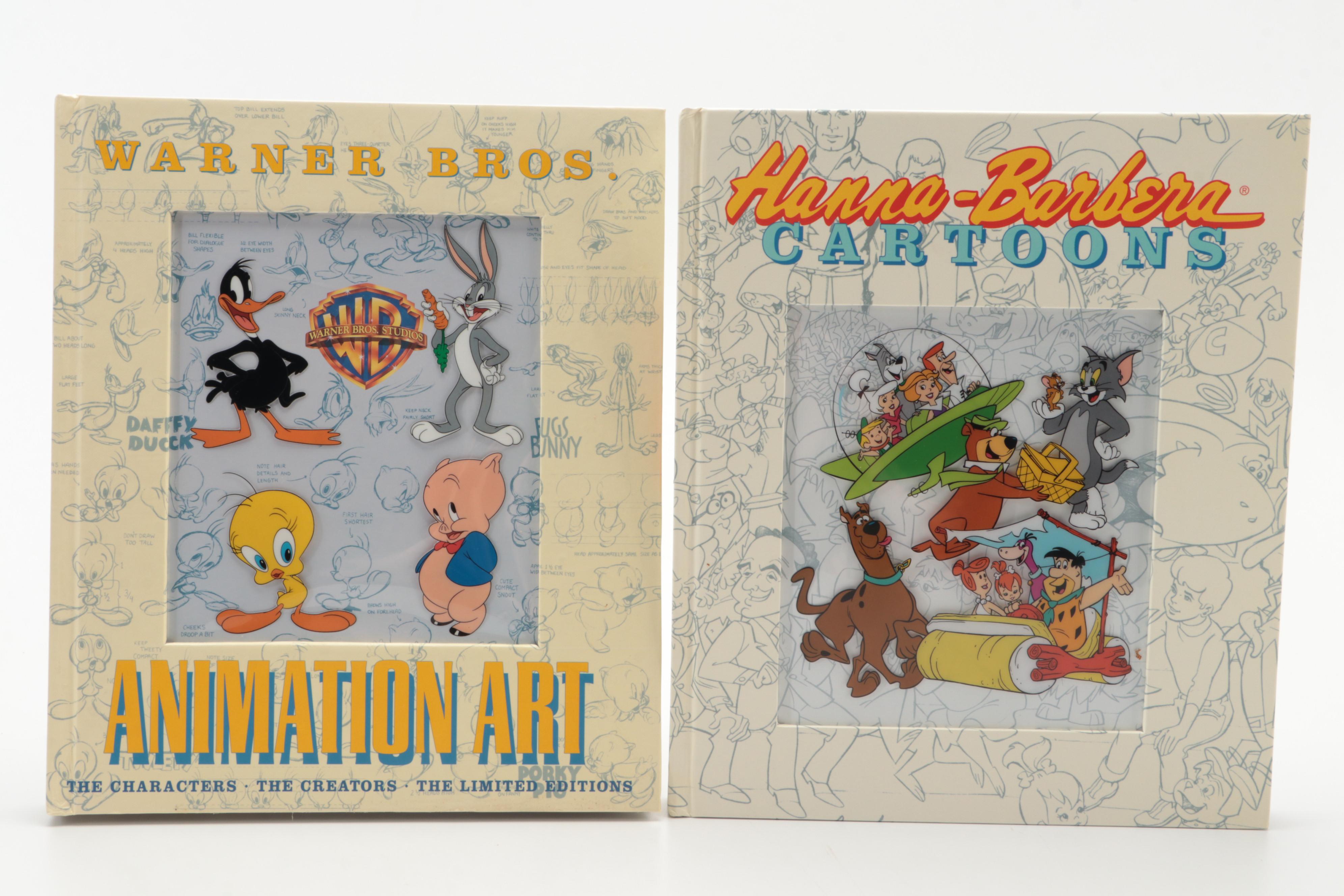 Warner Bros "Animation Art" with Hannah-Barbera and Antique Toy Books
