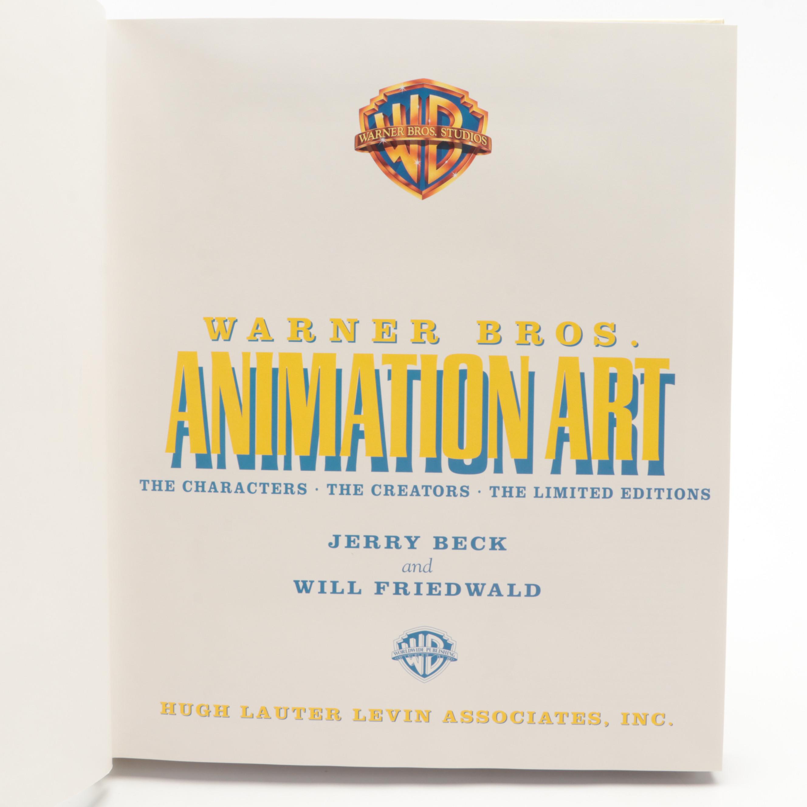 Warner Bros "Animation Art" with Hannah-Barbera and Antique Toy Books