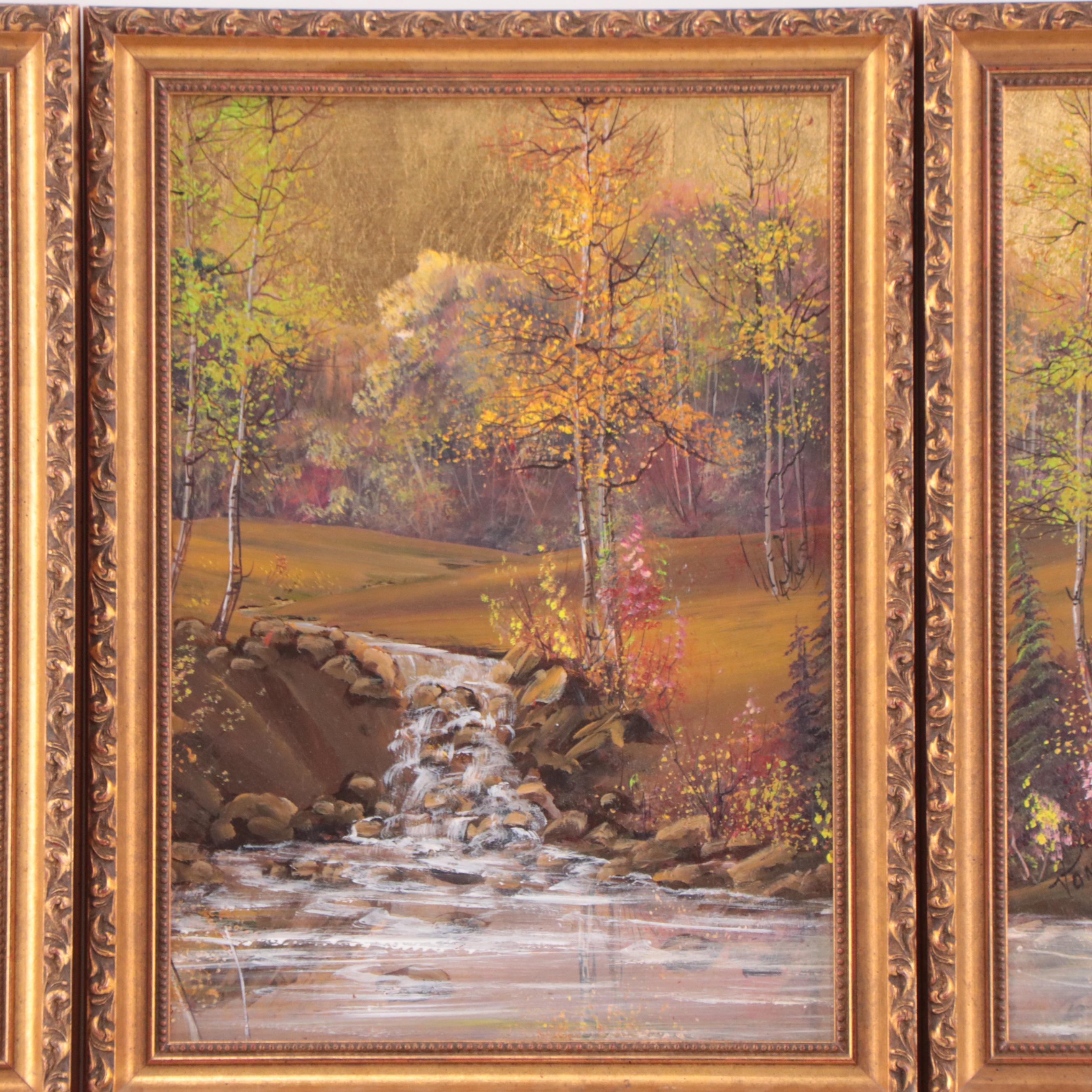 Vonna Vawdrey Forest Landscape Oil Paintings