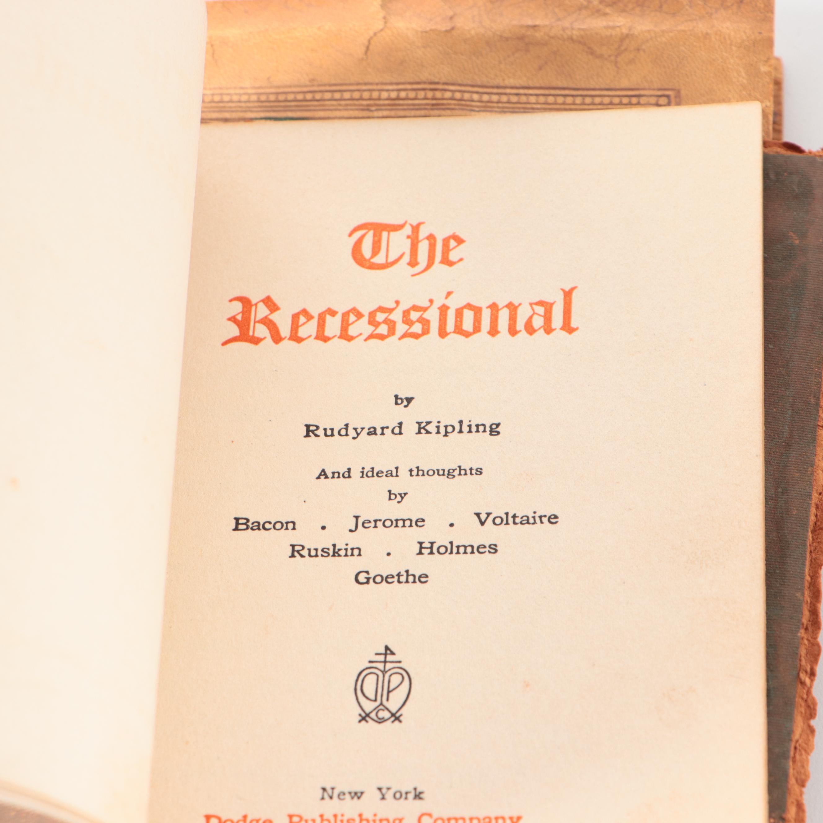 Dodge Publishing Company "The Recessional" by Rudyard Kipling and More