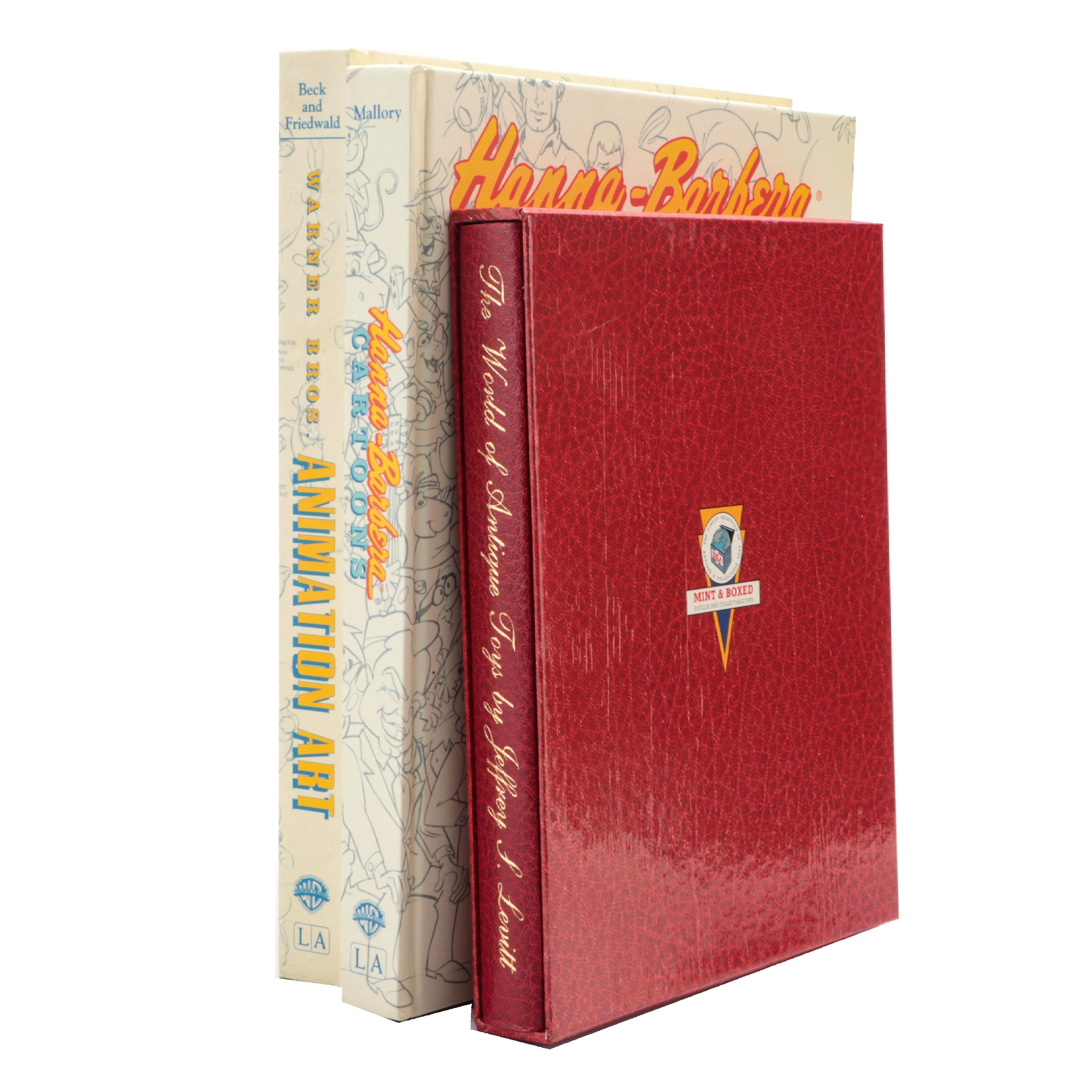 Warner Bros "Animation Art" with Hannah-Barbera and Antique Toy Books