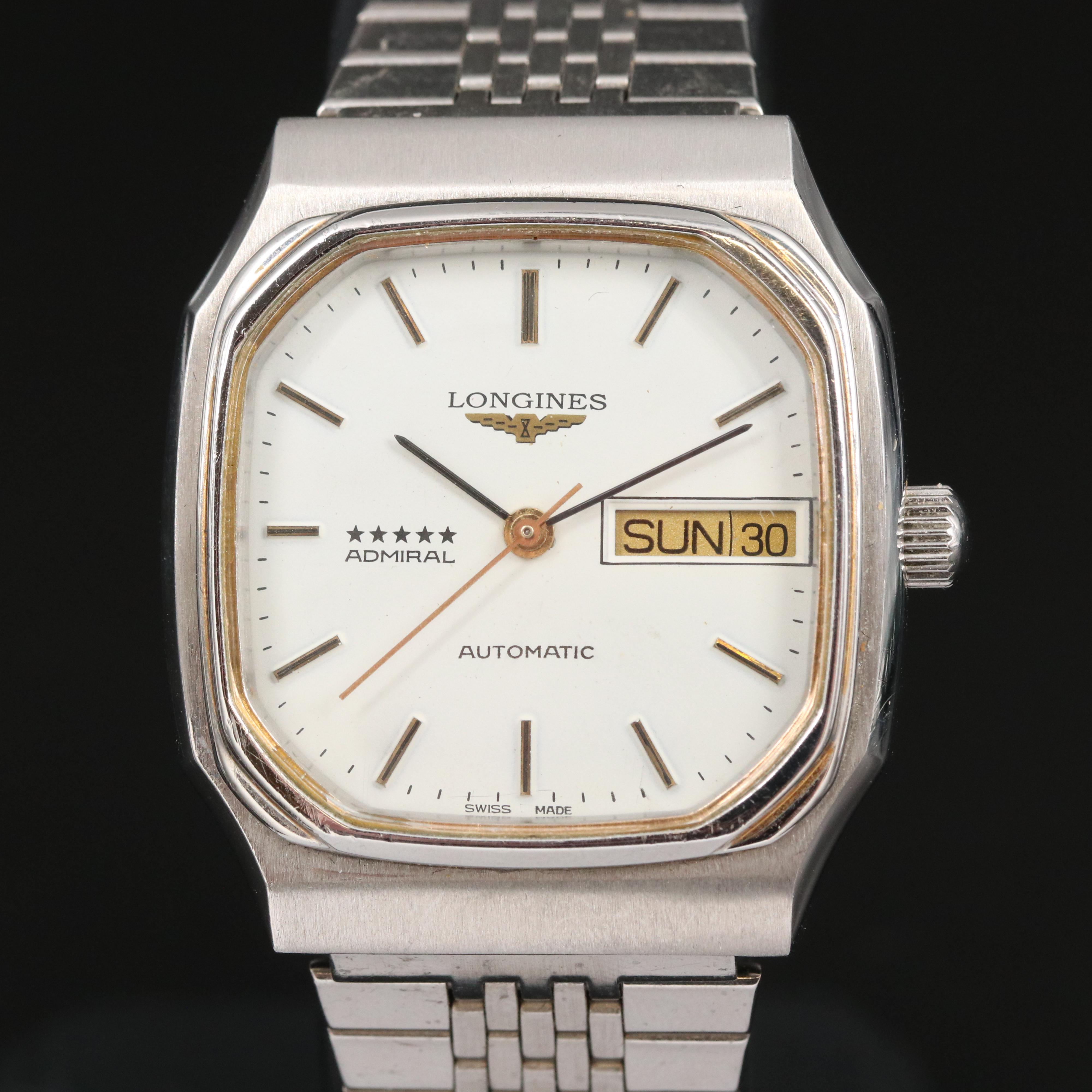 Longines Admiral Five Star Day-Date Automatic Watch