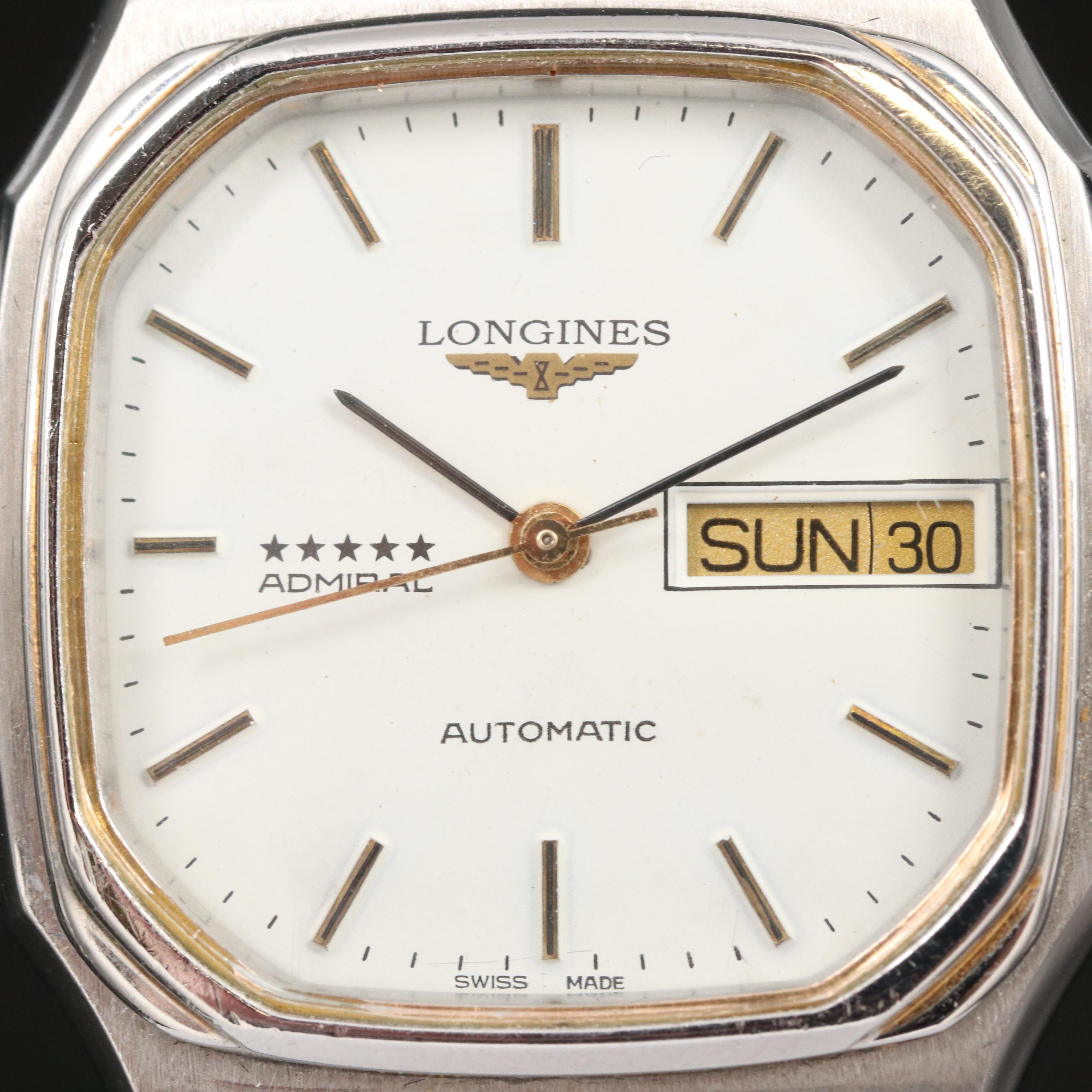 Longines Admiral Five Star Day-Date Automatic Watch