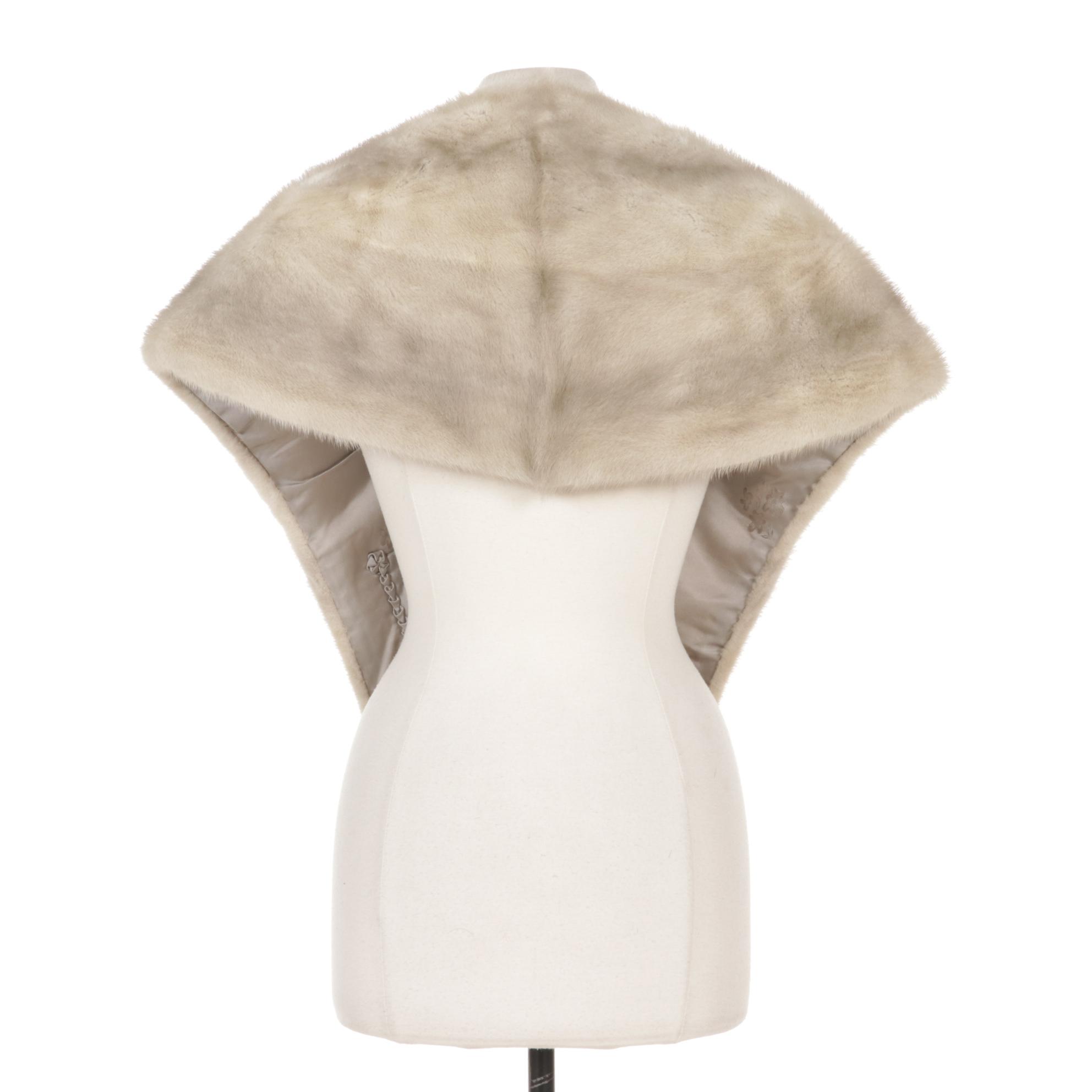 Mink Fur Stole with Tails