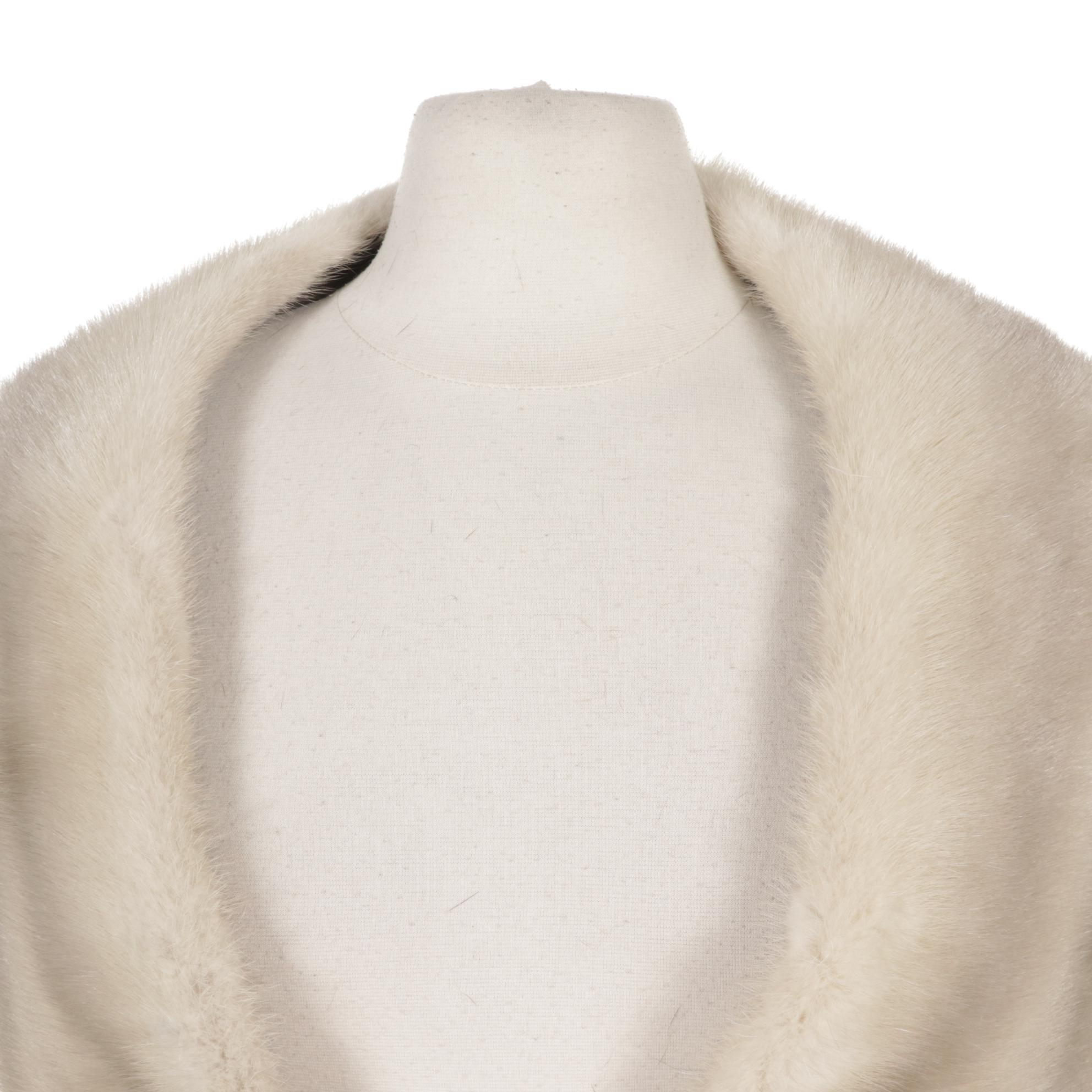 Mink Fur Stole with Tails