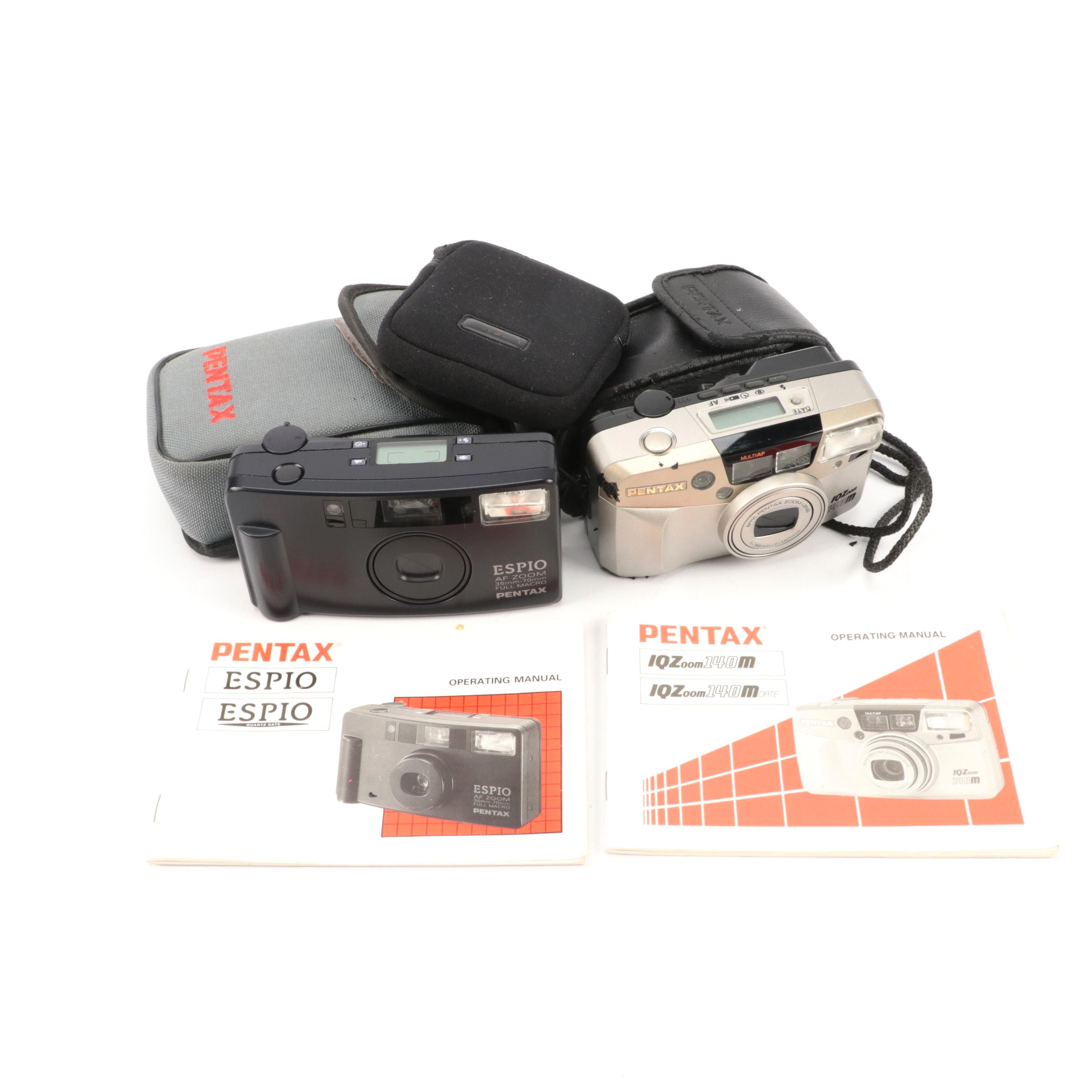 Pentax ESPIO and IQZoom 140m Cameras