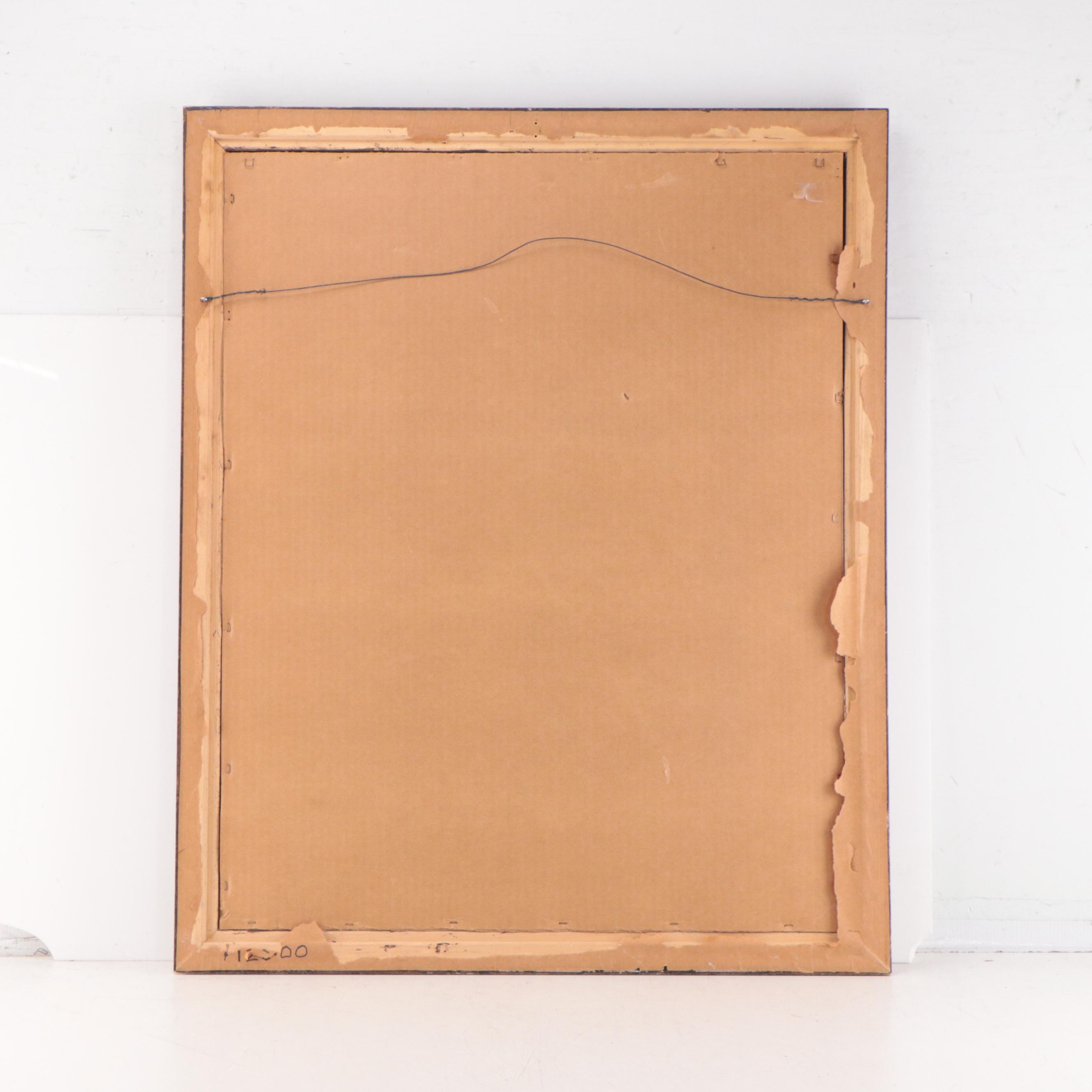 Miron Sima Figurative Woodcut "The Bride," 1970