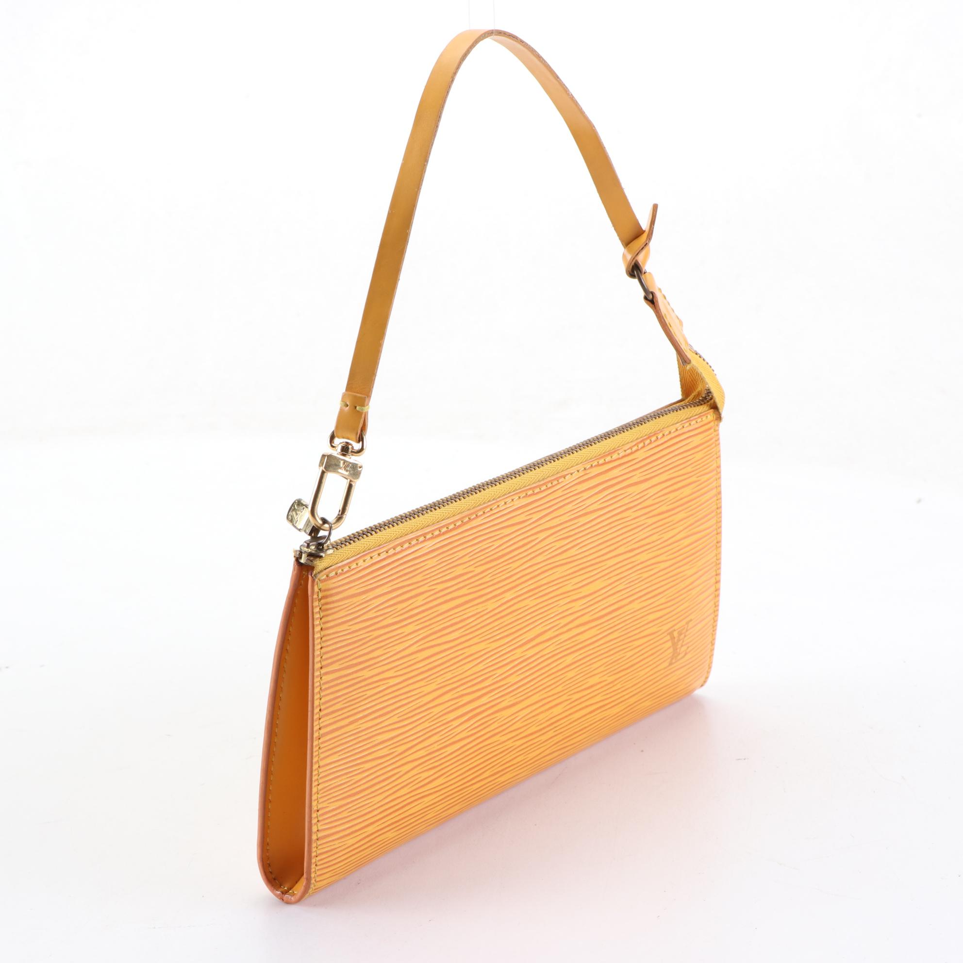 Louis Vuitton Zip Pouch in Tassil Yellow Epi Leather