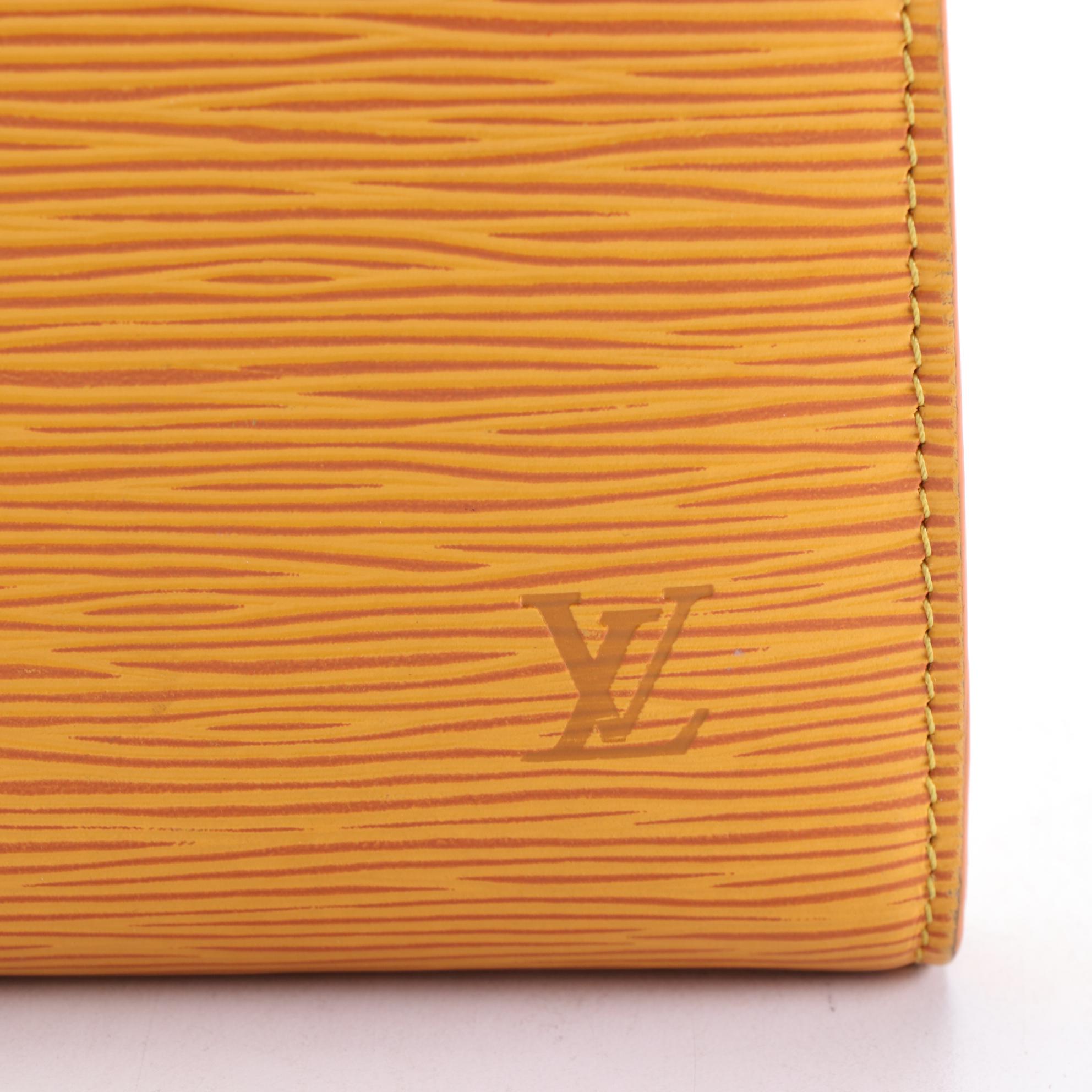 Louis Vuitton Zip Pouch in Tassil Yellow Epi Leather