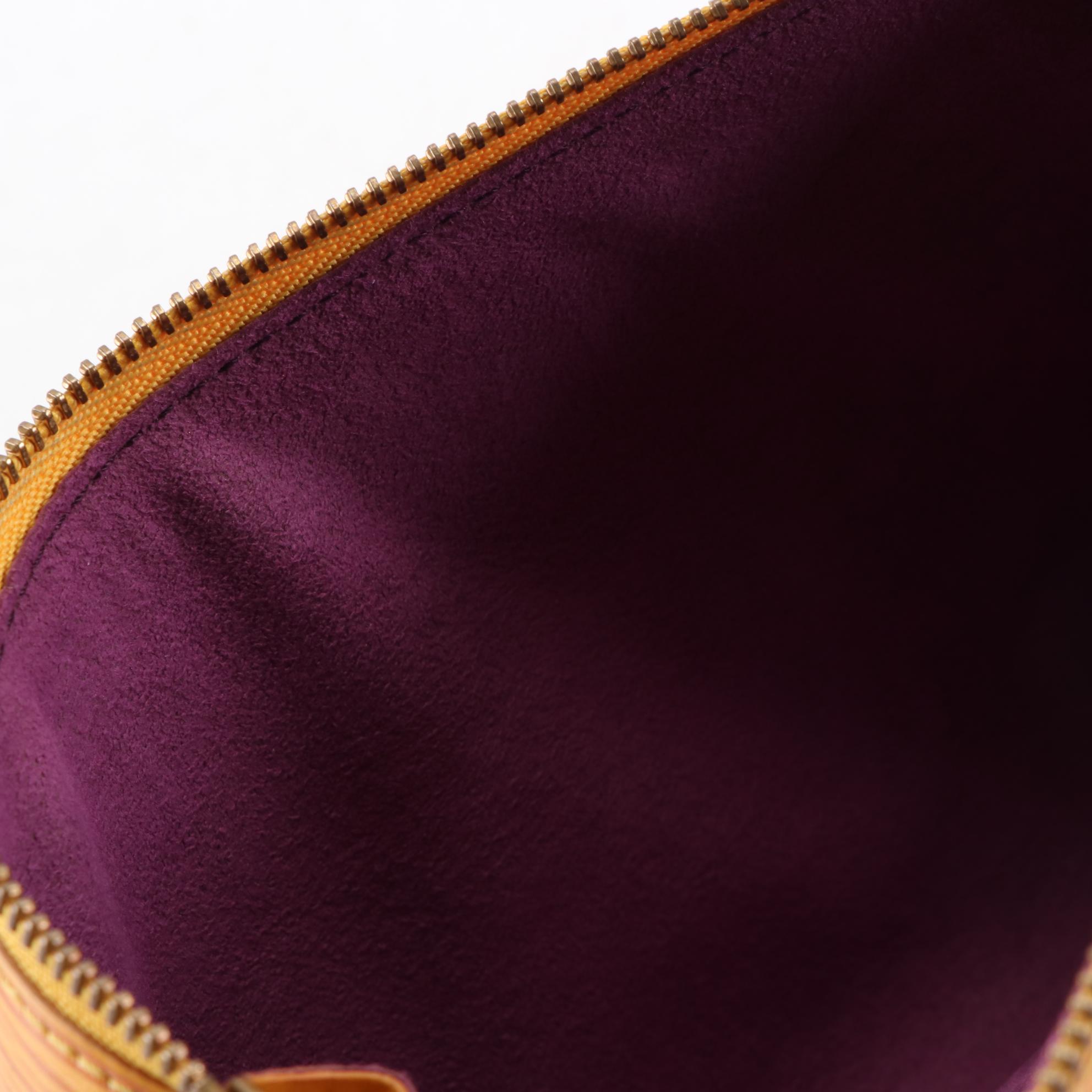 Louis Vuitton Zip Pouch in Tassil Yellow Epi Leather
