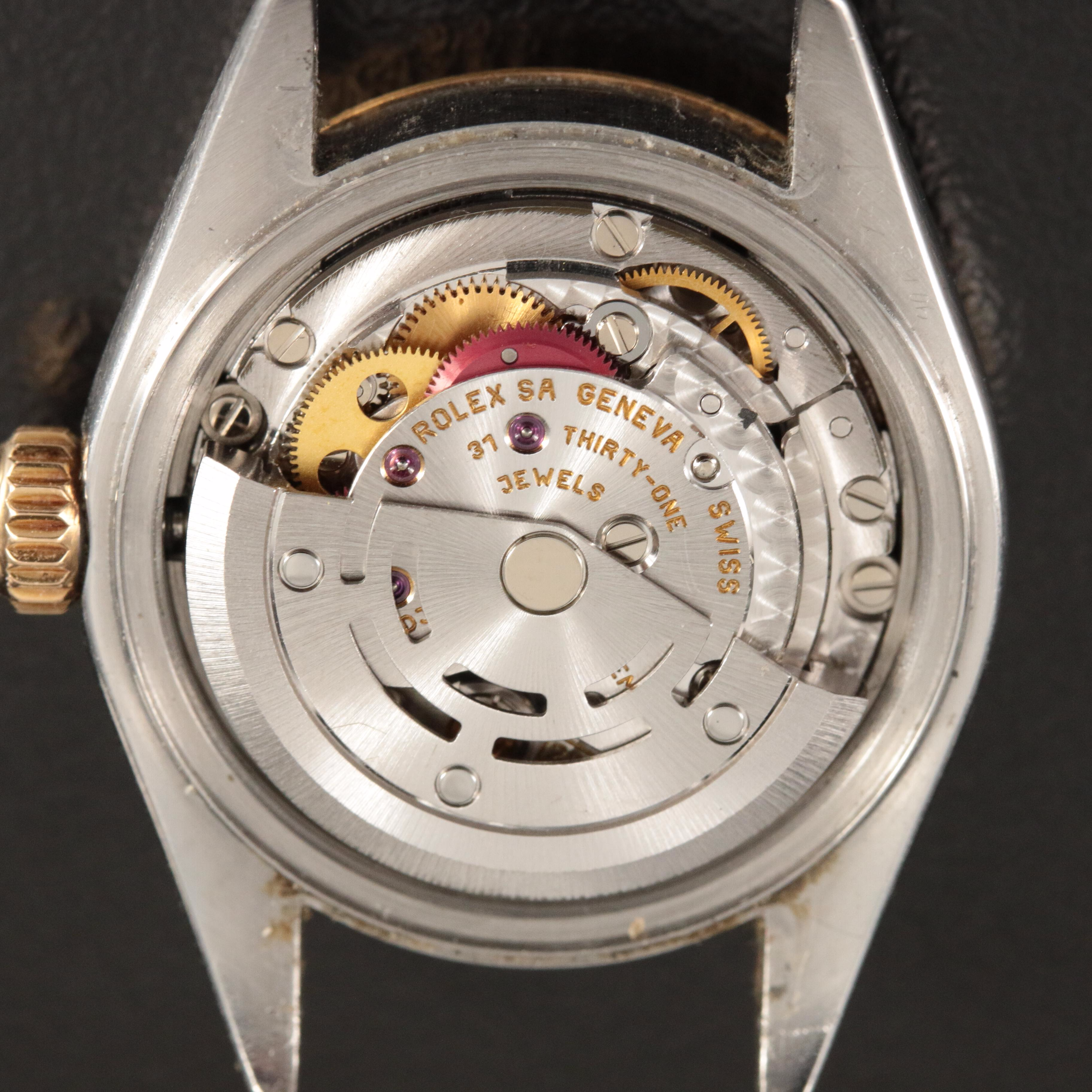 1999 Rolex Custom Diamond Dial Datejust 18K and Stainless Steel Watch