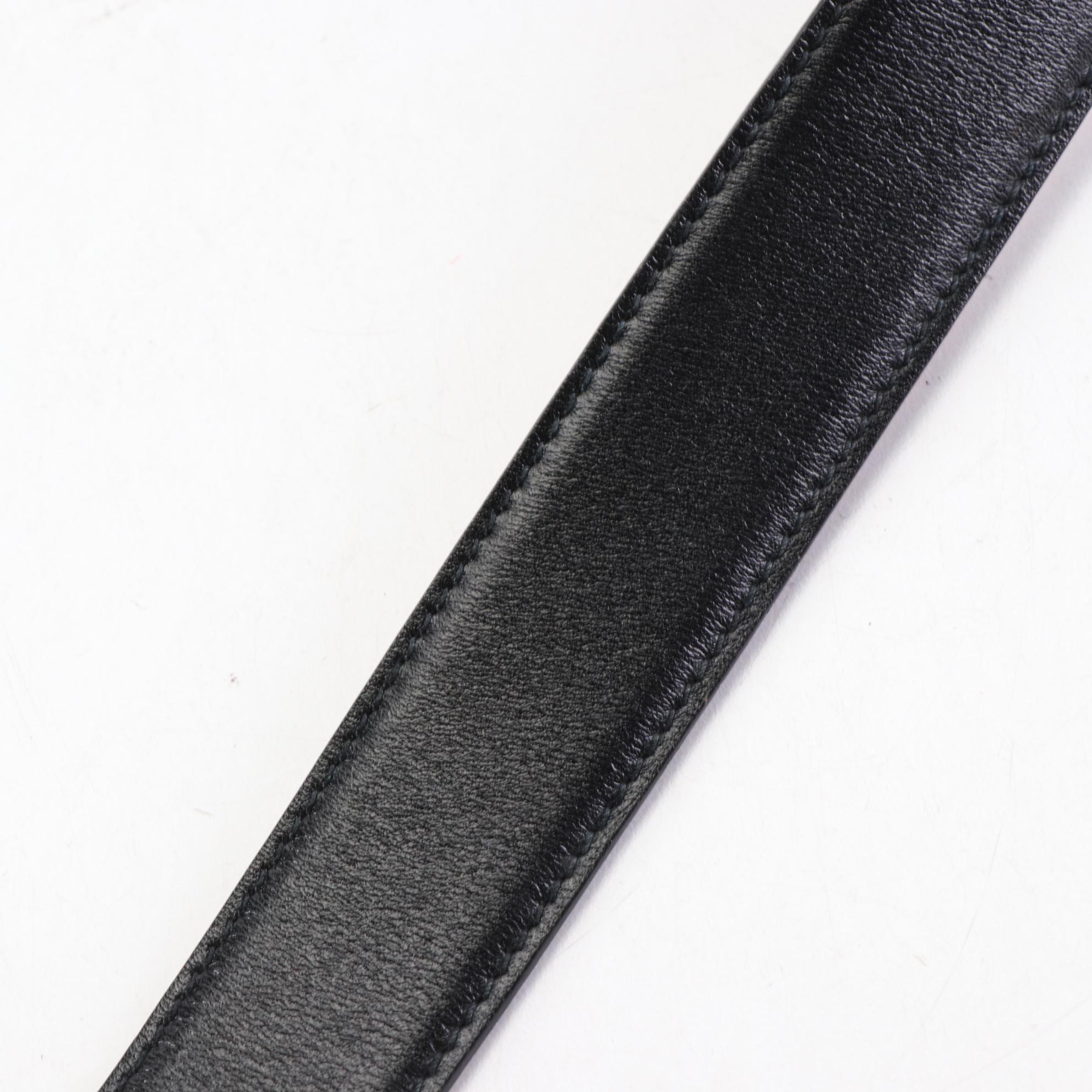 Gucci Horseshoe Buckle Leather Belt